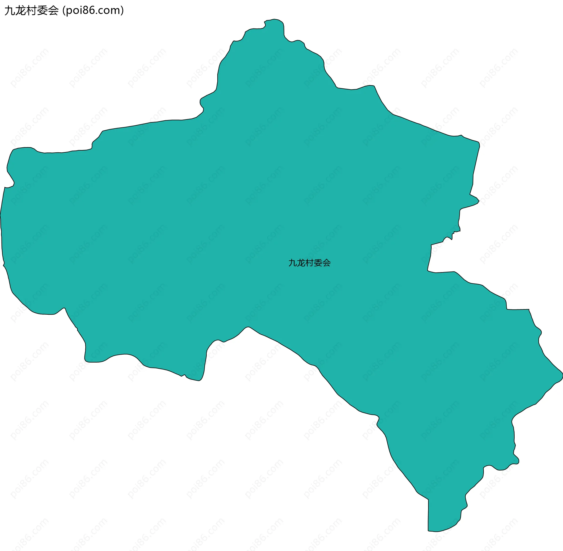 九龙村委会边界地图