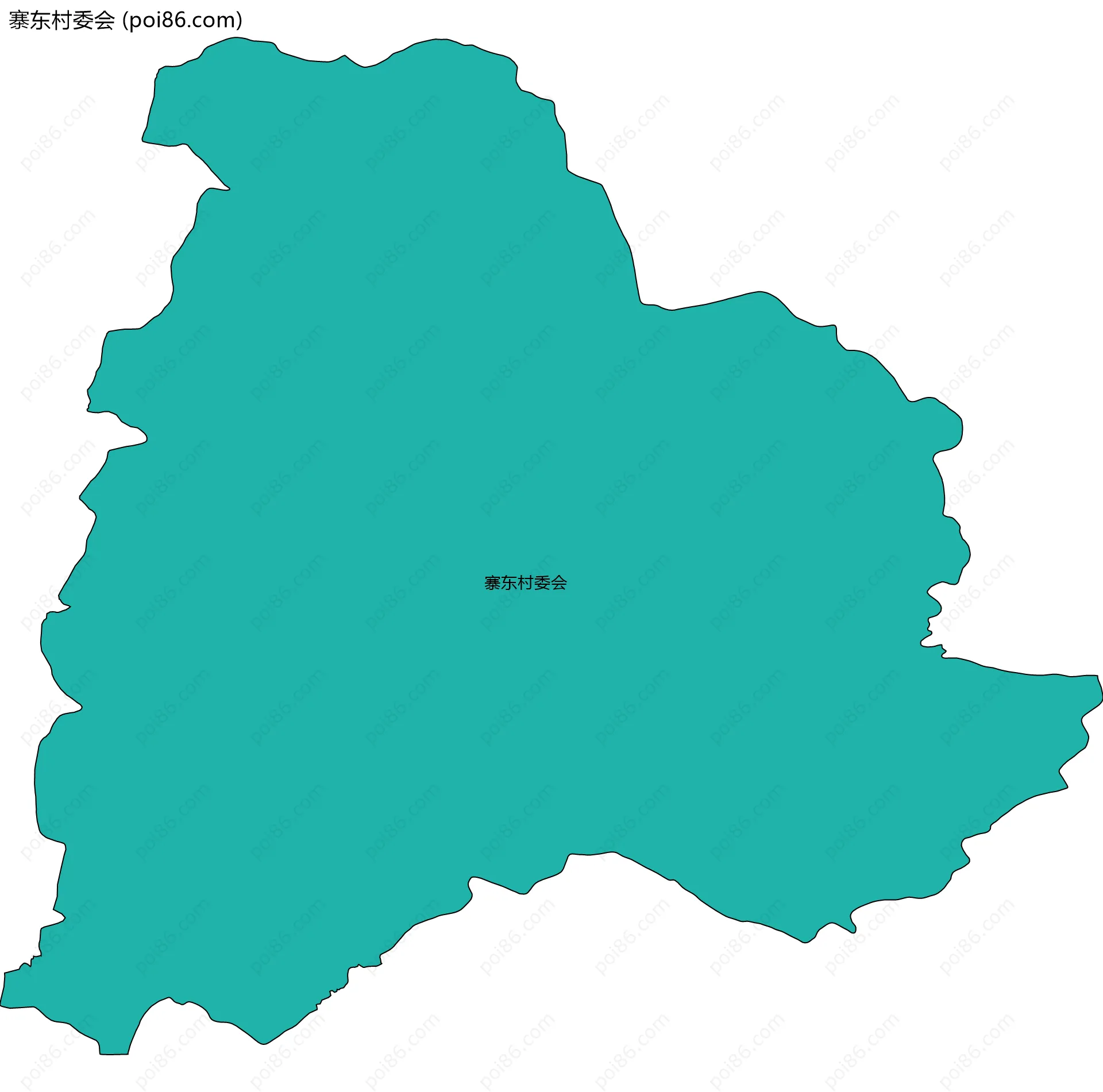 寨东村委会边界地图