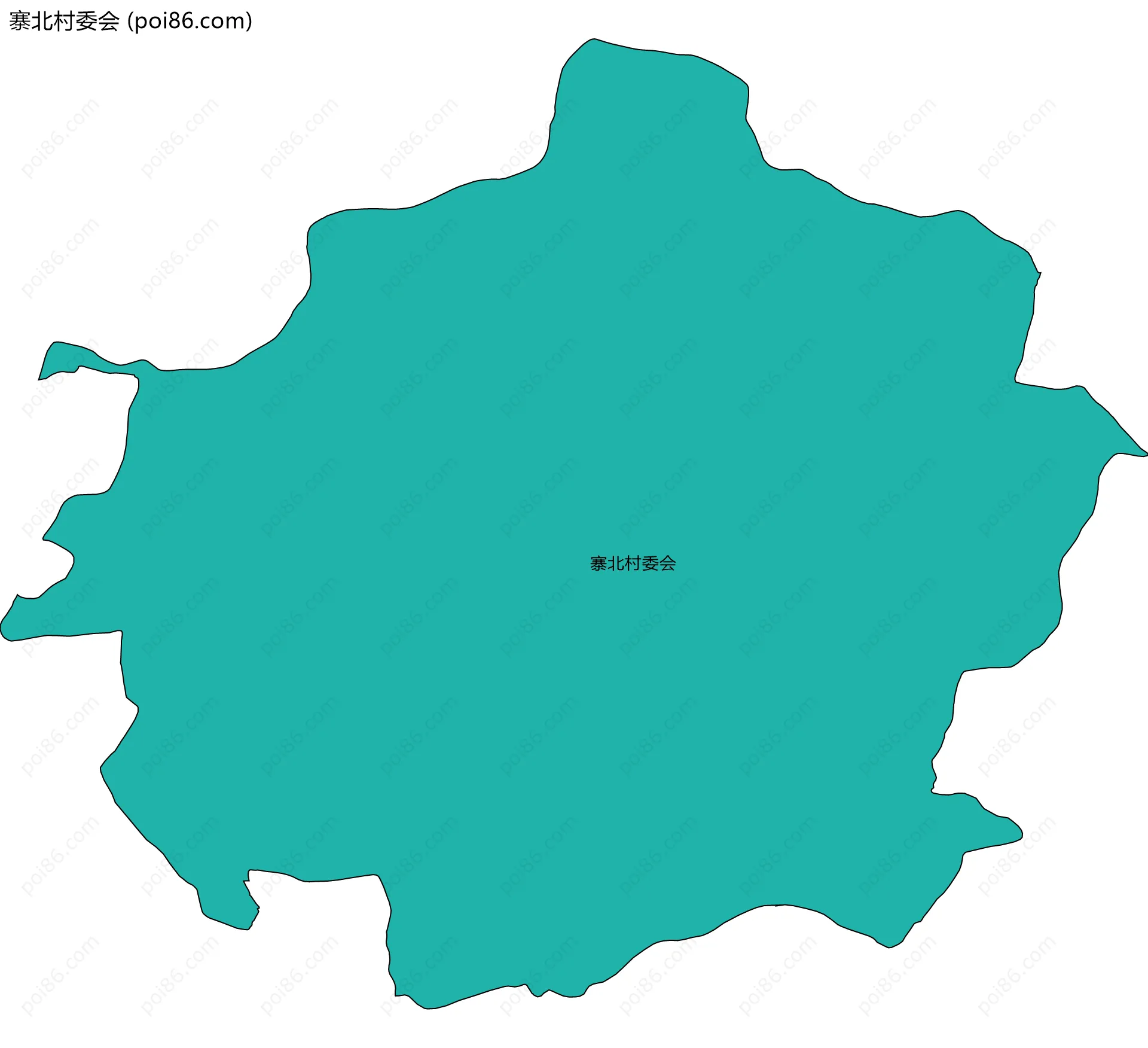 寨北村委会边界地图