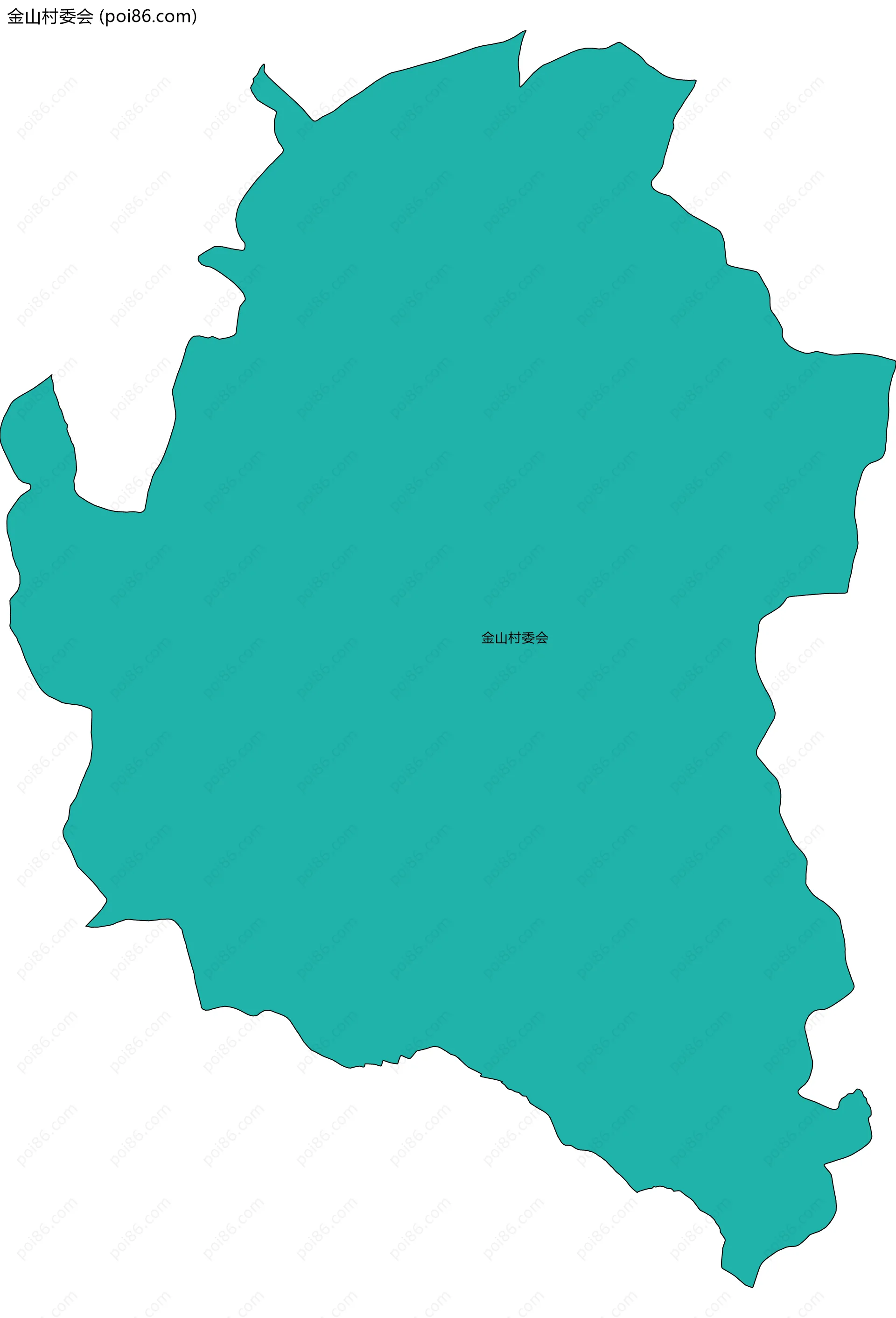 金山村委会边界地图