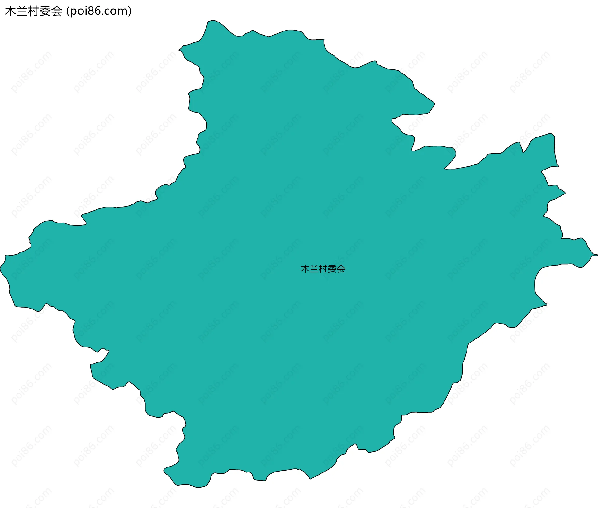 木兰村委会边界地图
