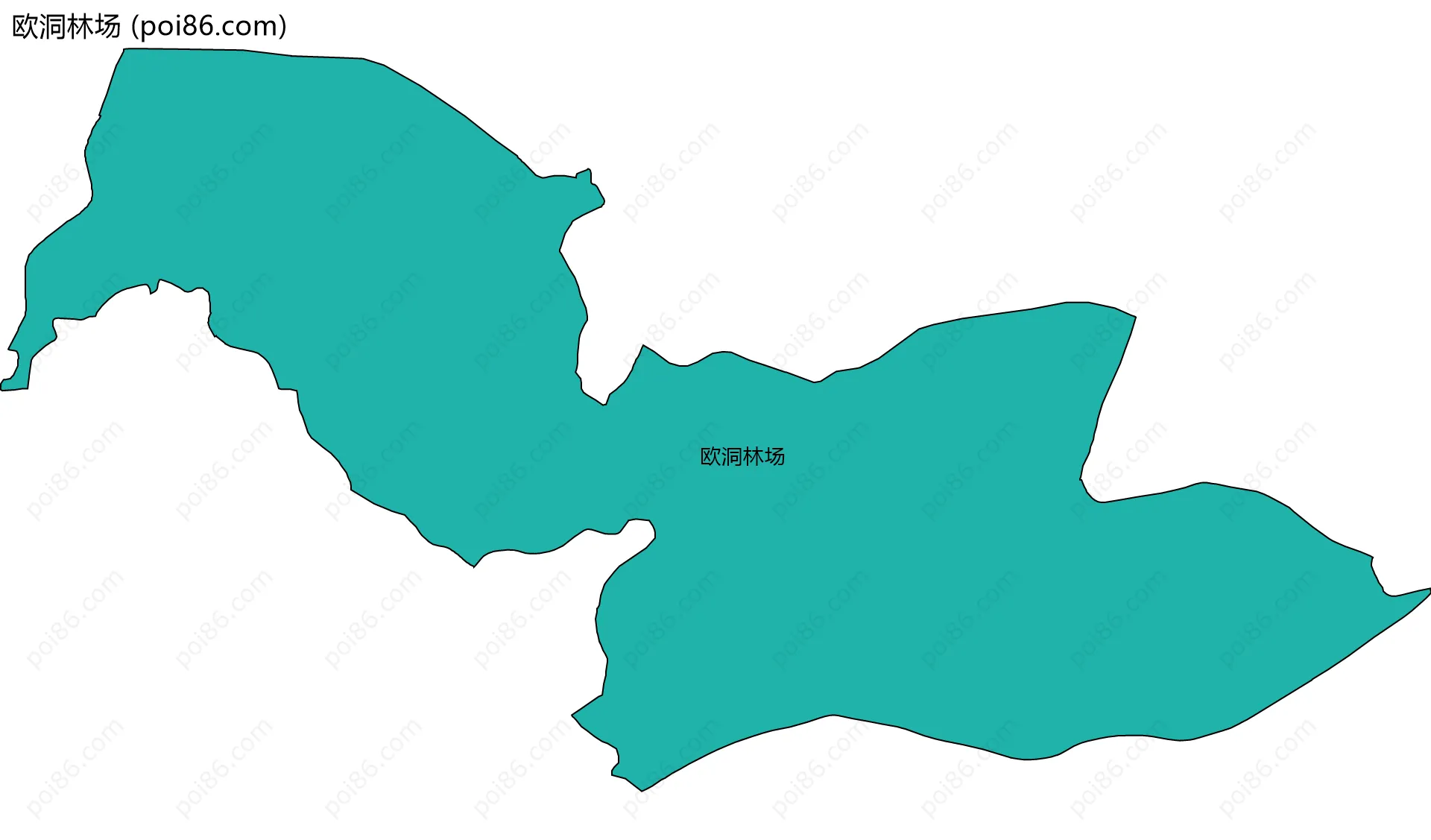 欧洞林场边界地图