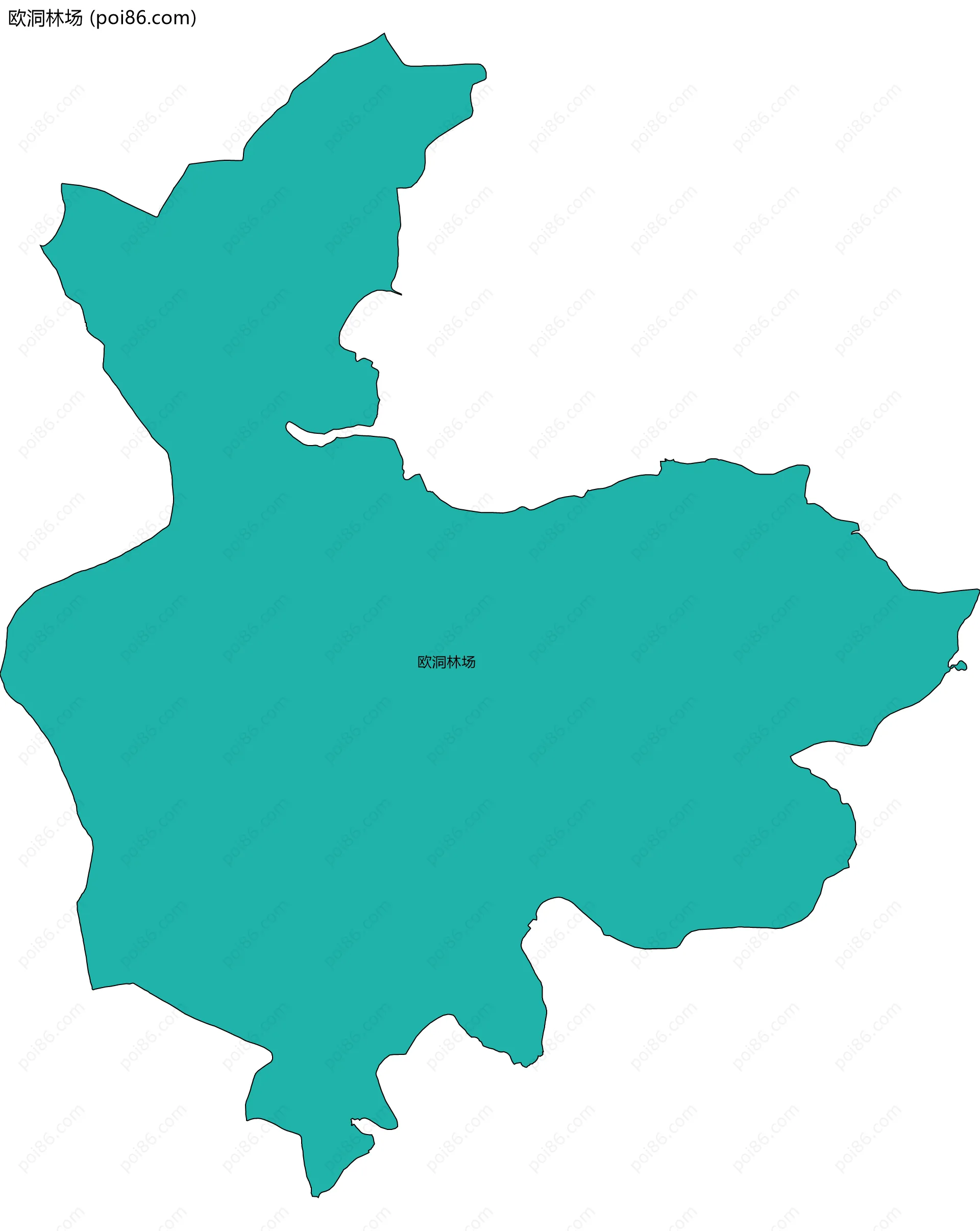 欧洞林场边界地图