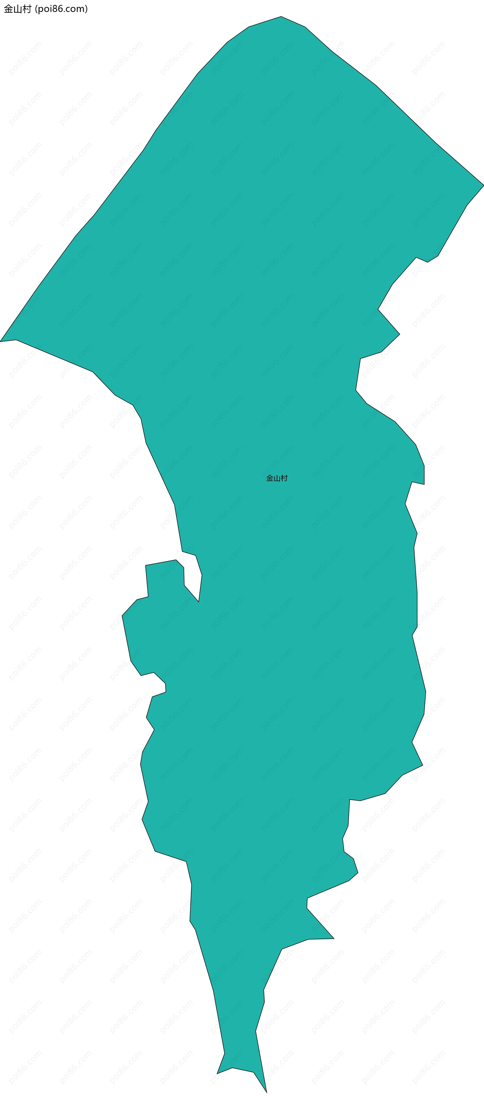 金山村边界地图