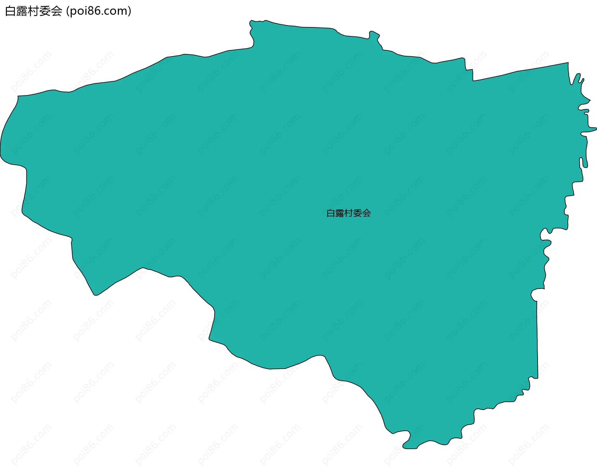 白露村委会边界地图