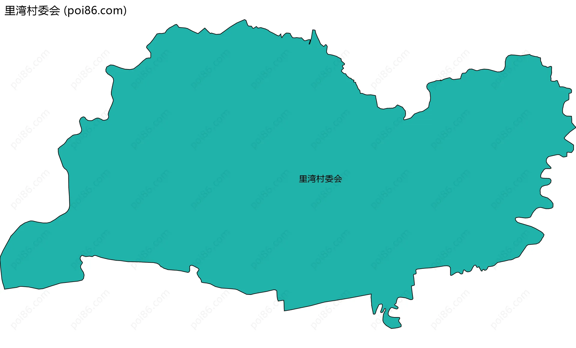 里湾村委会边界地图