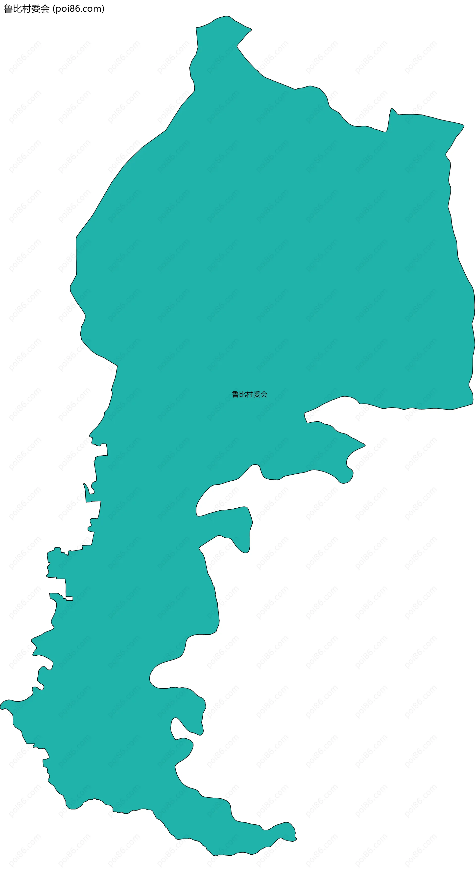 鲁比村委会边界地图