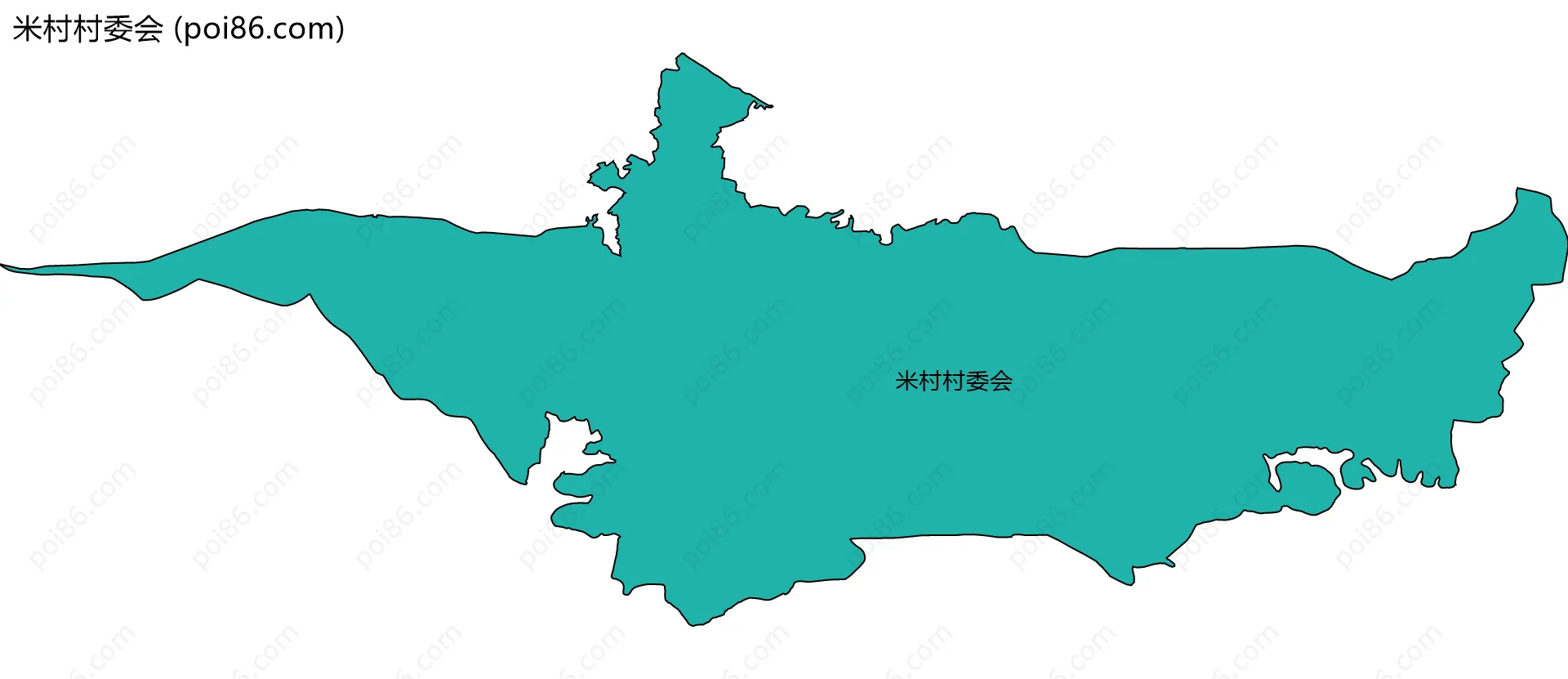 米村村委会边界地图