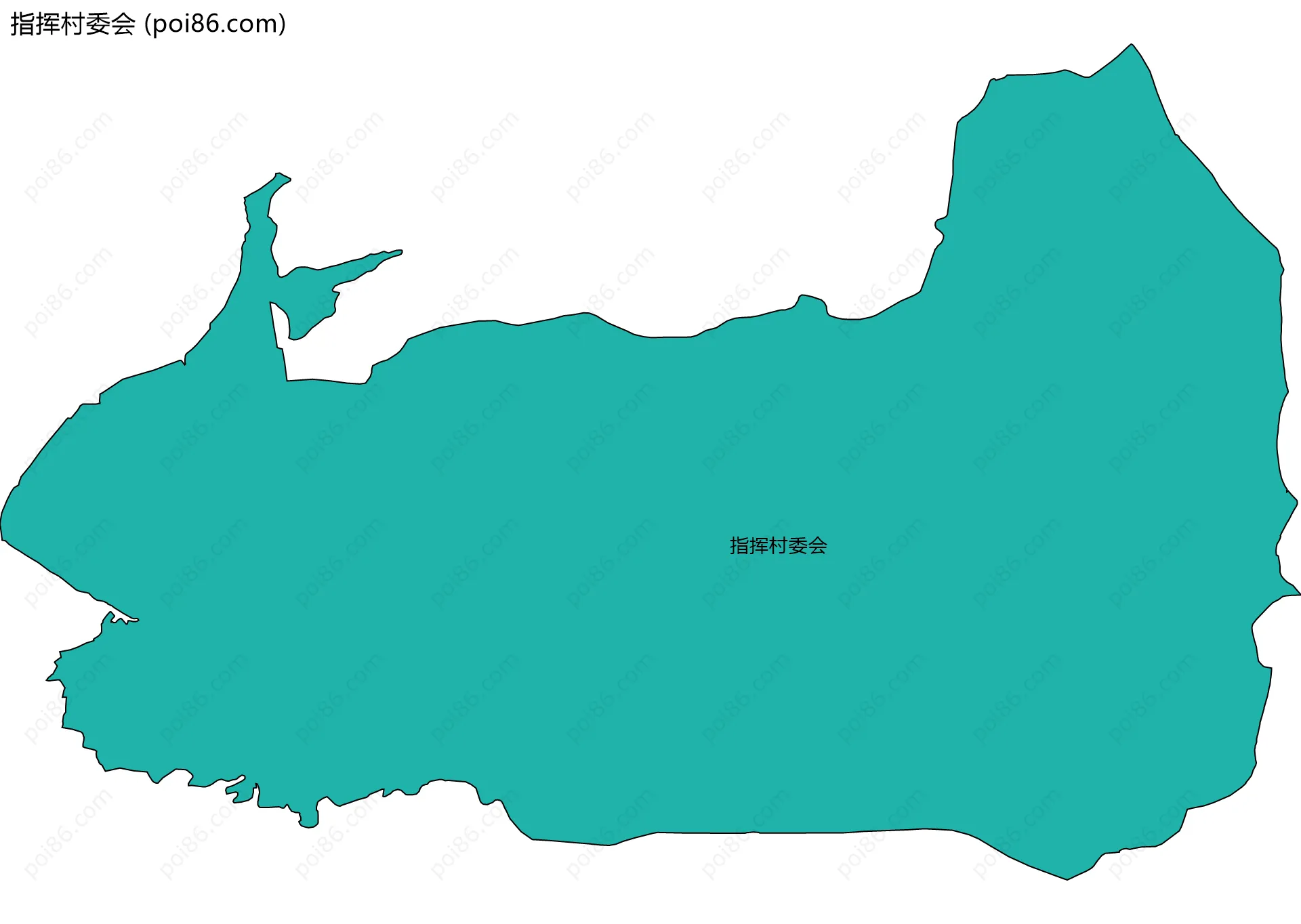 指挥村委会边界地图