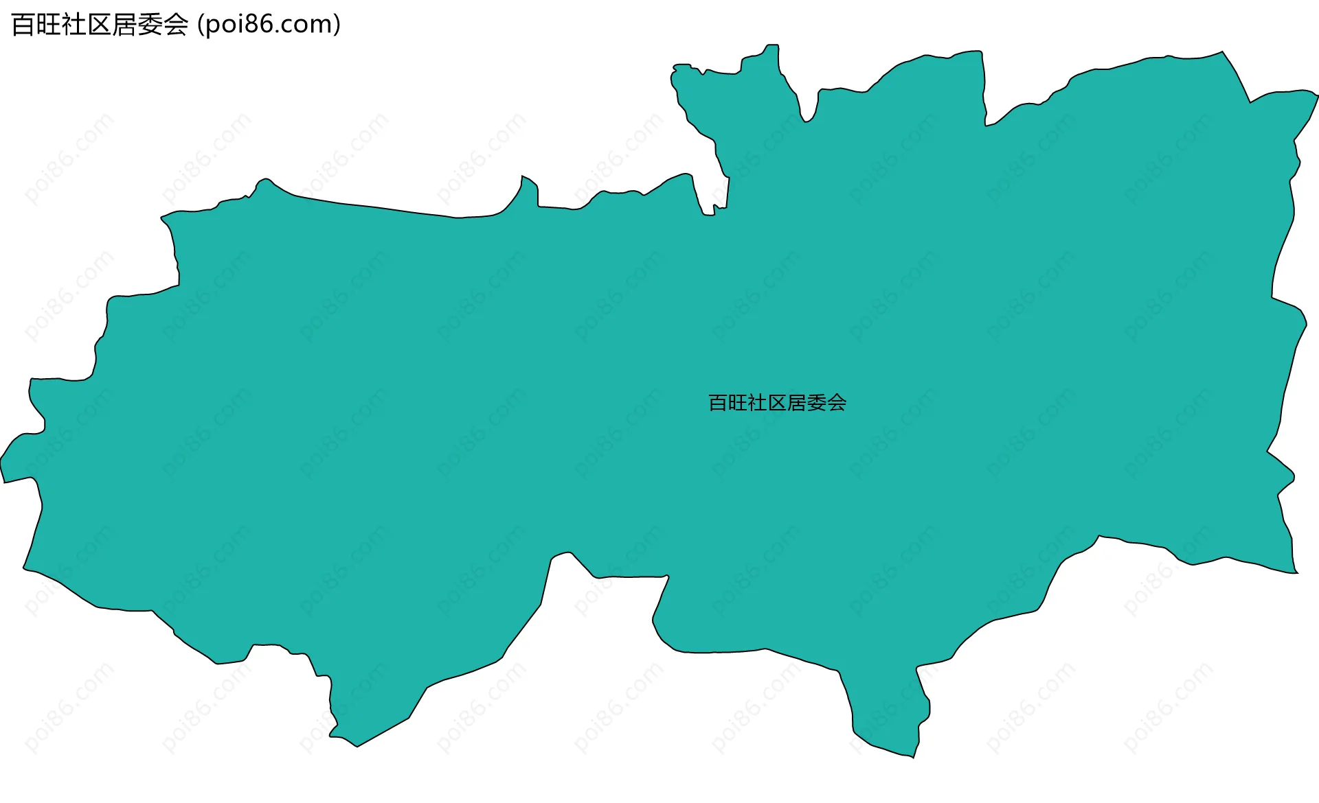 百旺社区居委会边界地图