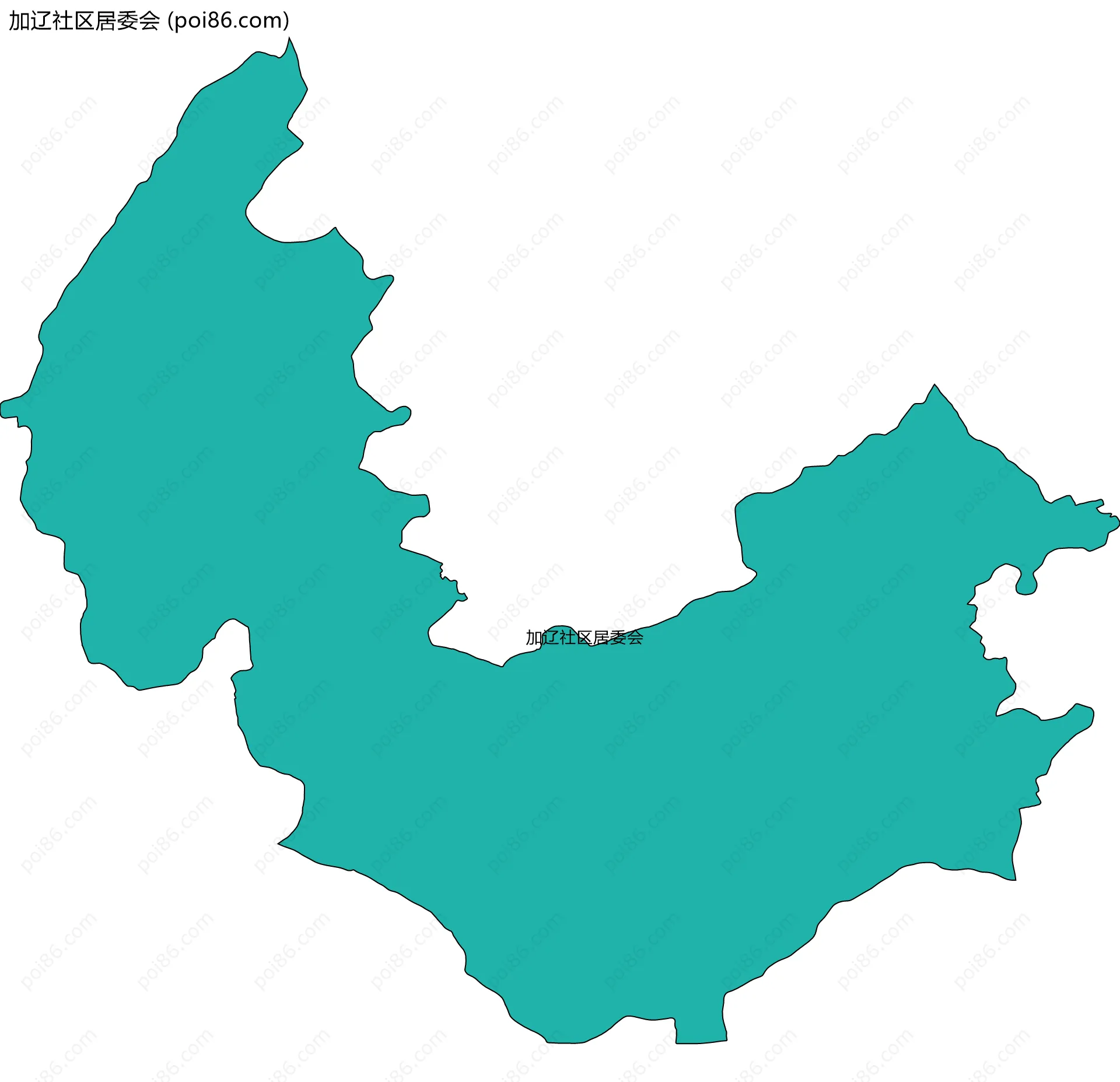 加辽社区居委会边界地图