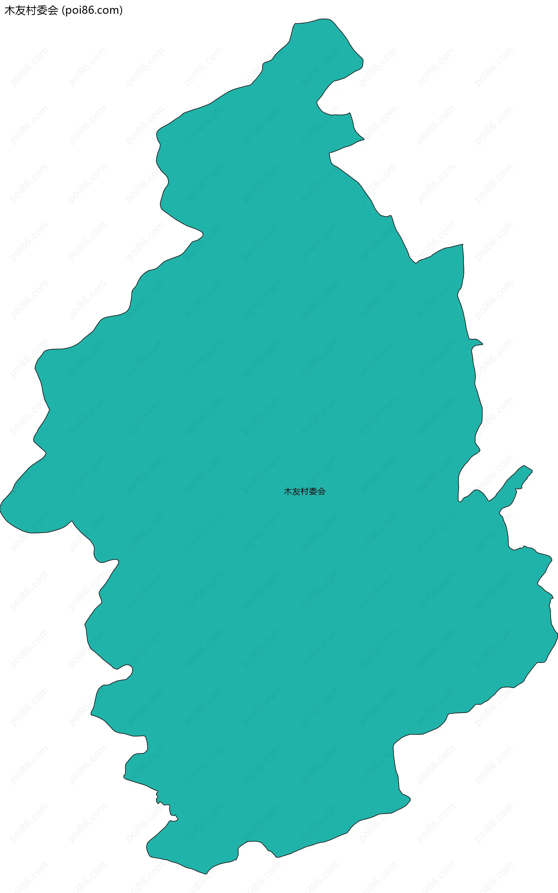 木友村委会边界地图