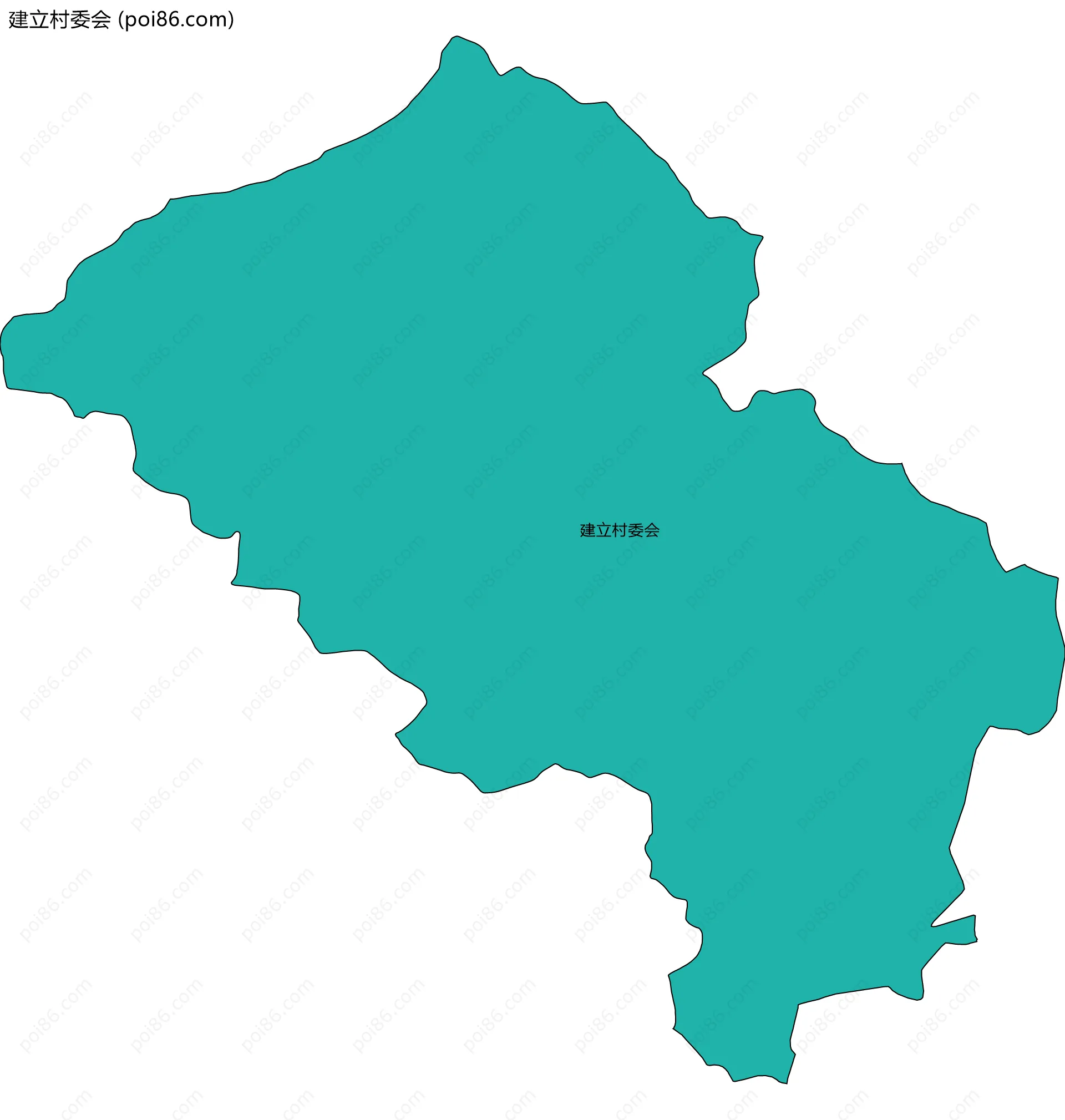 建立村委会边界地图