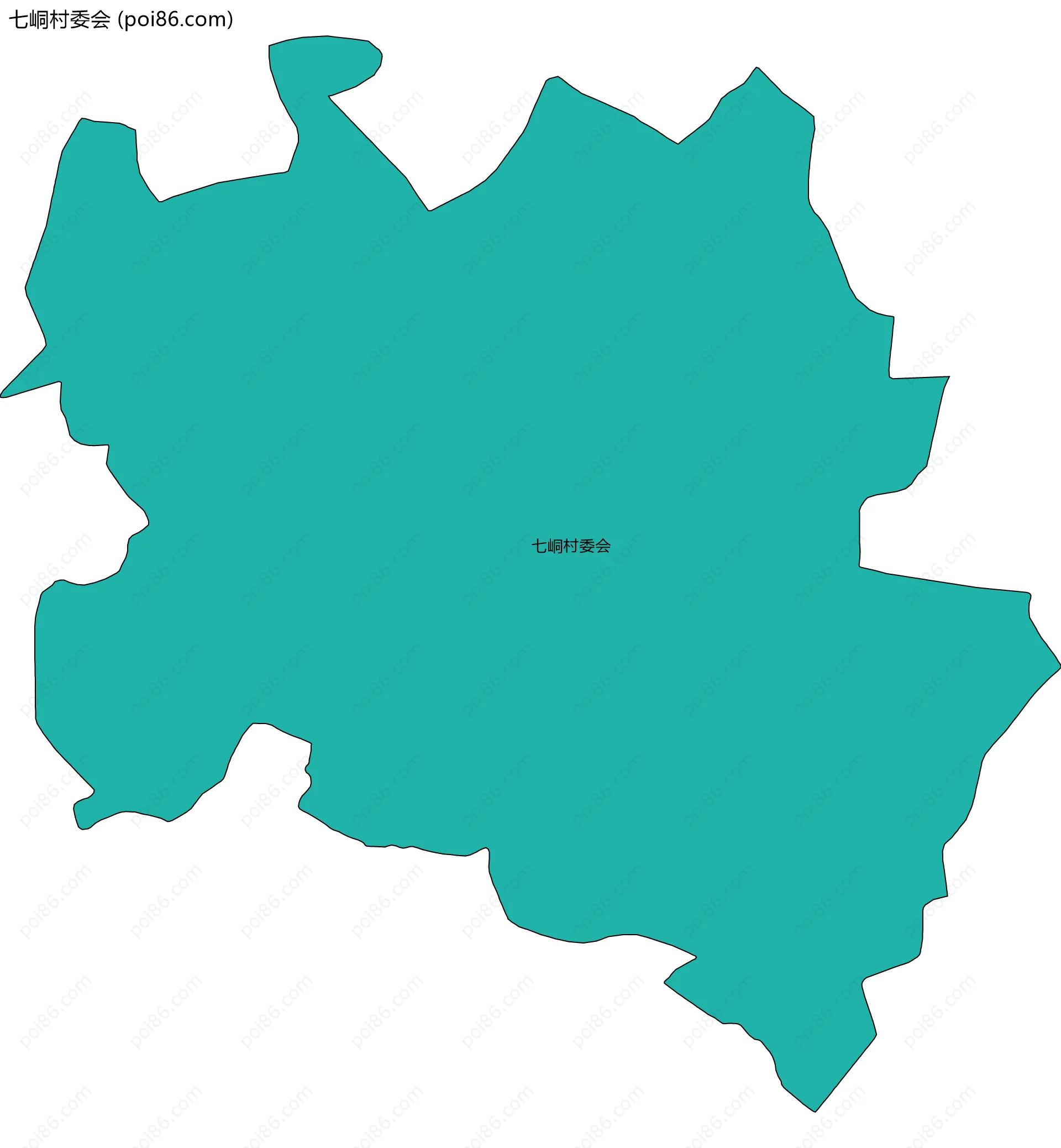 七峒村委会边界地图