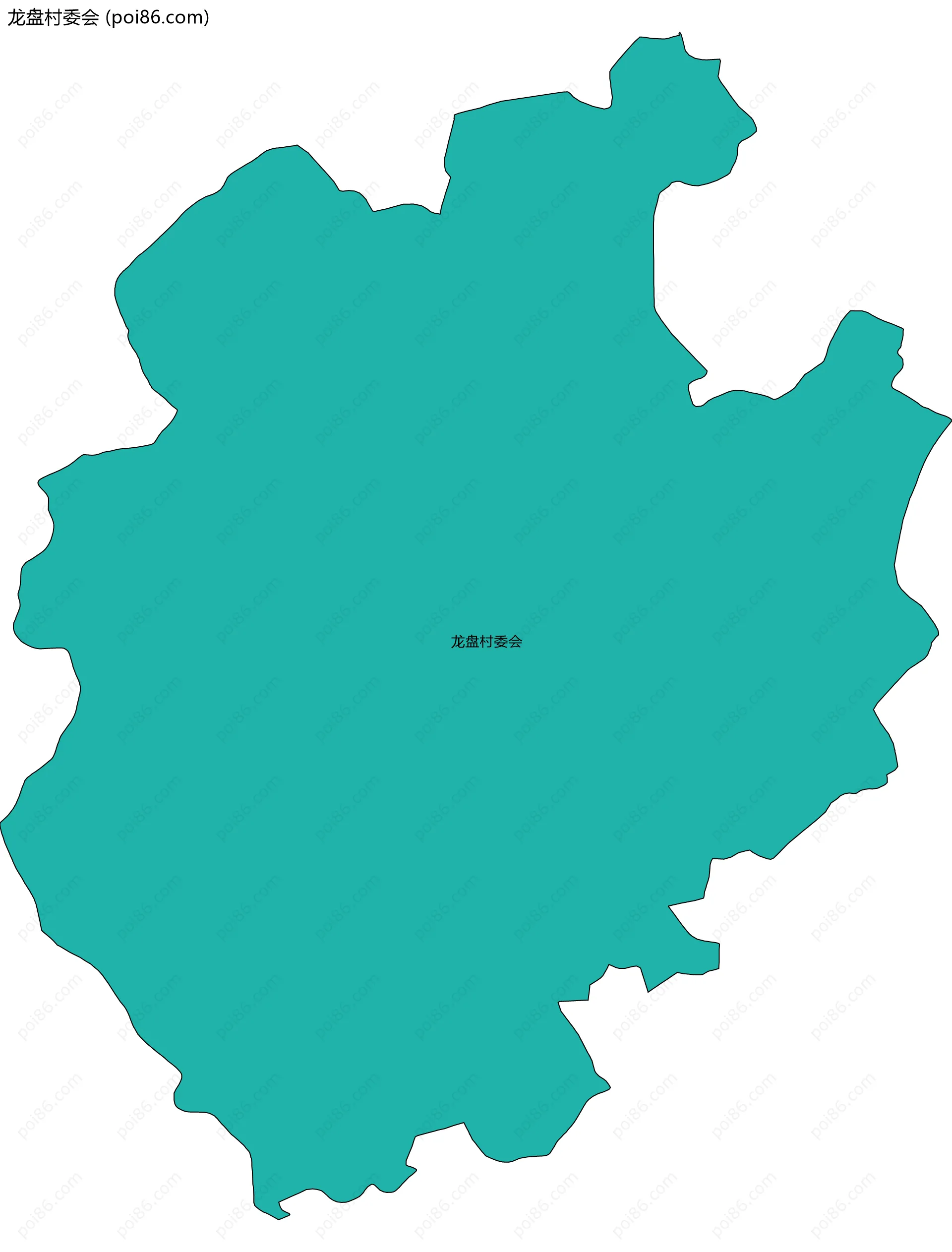 龙盘村委会边界地图