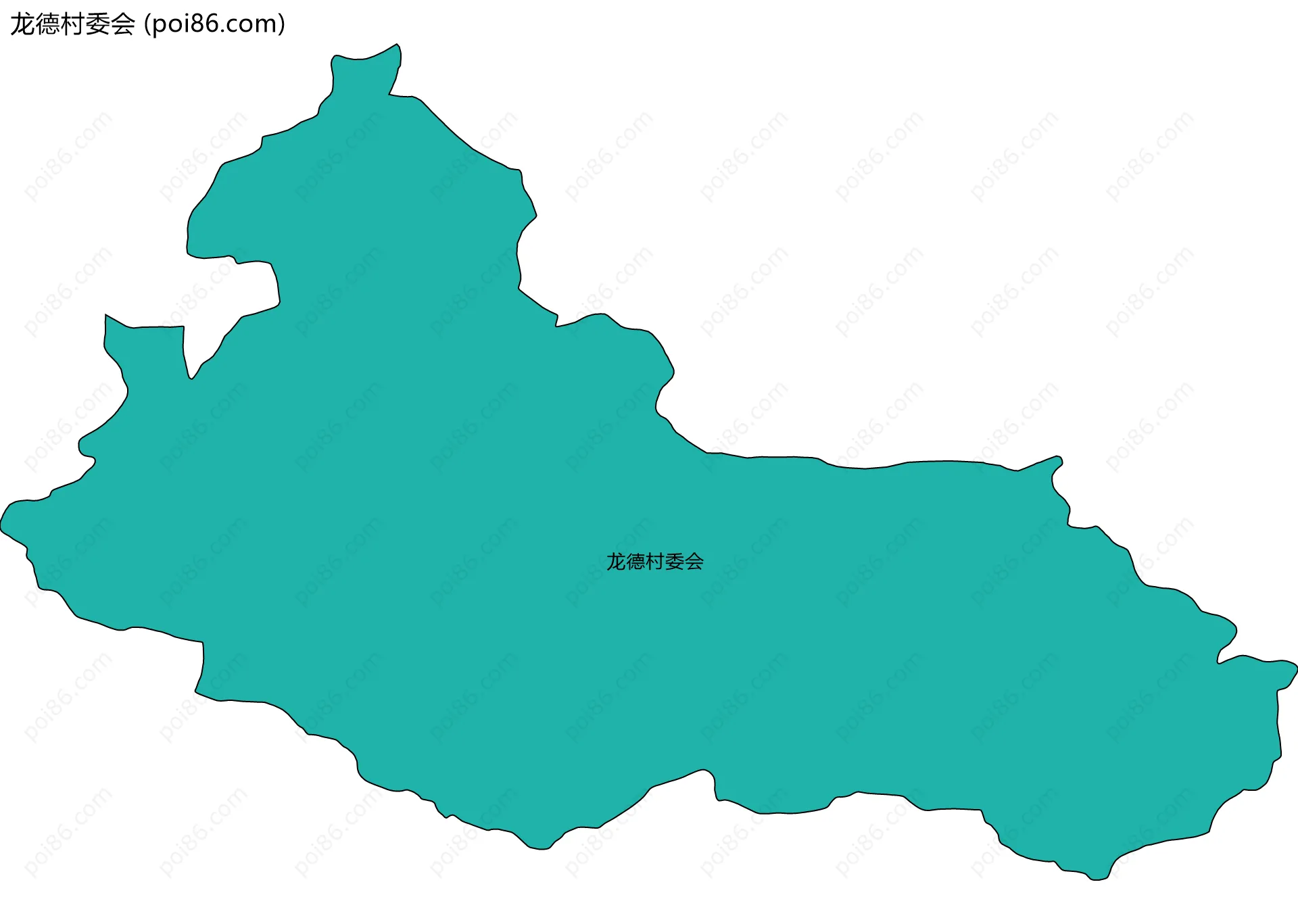 龙德村委会边界地图