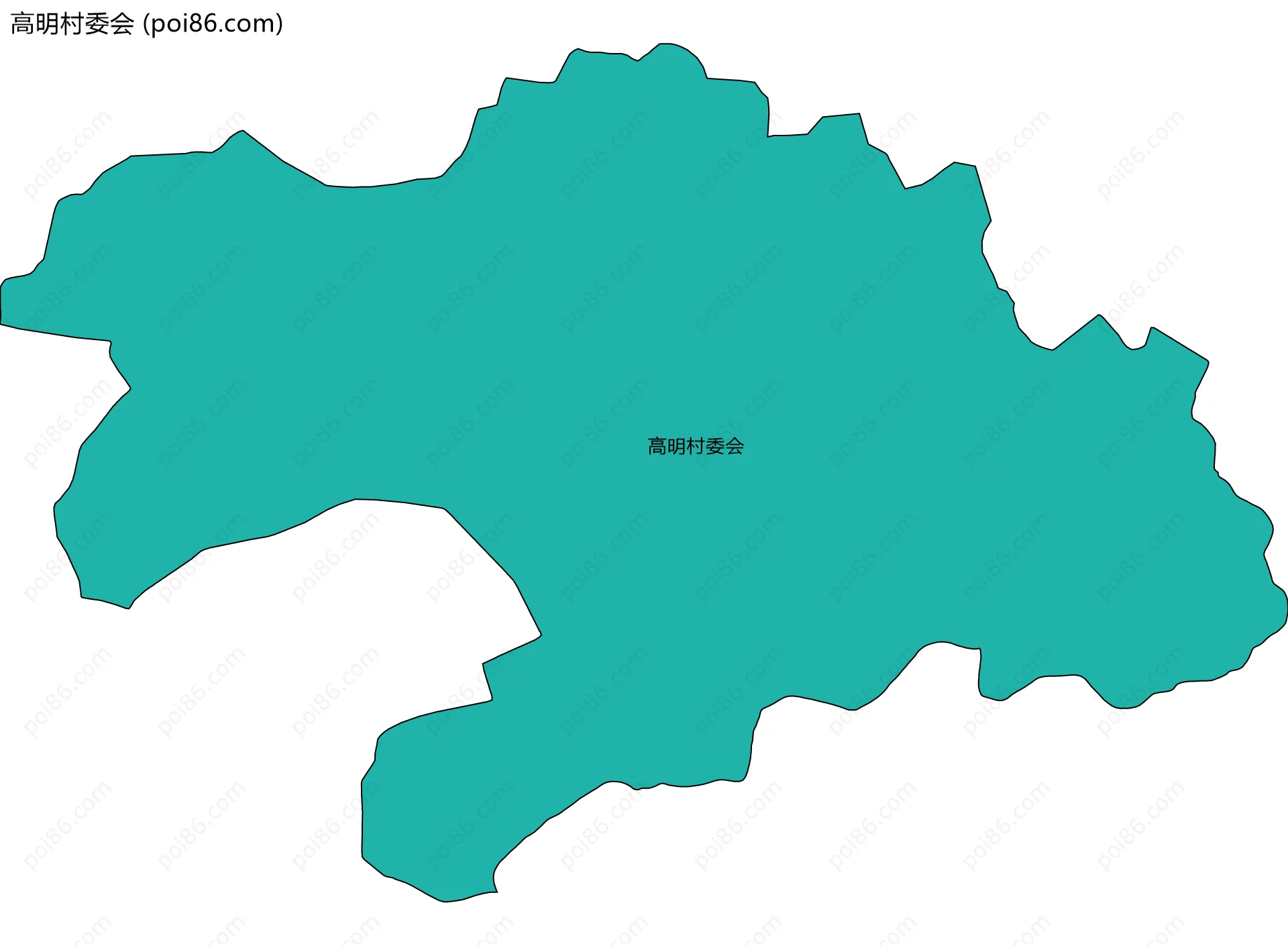 高明村委会边界地图