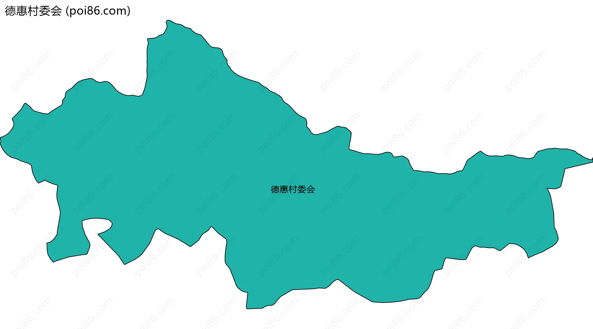 德惠村委会边界地图