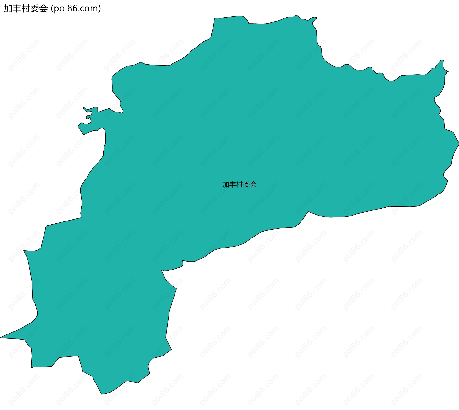 加丰村委会边界地图