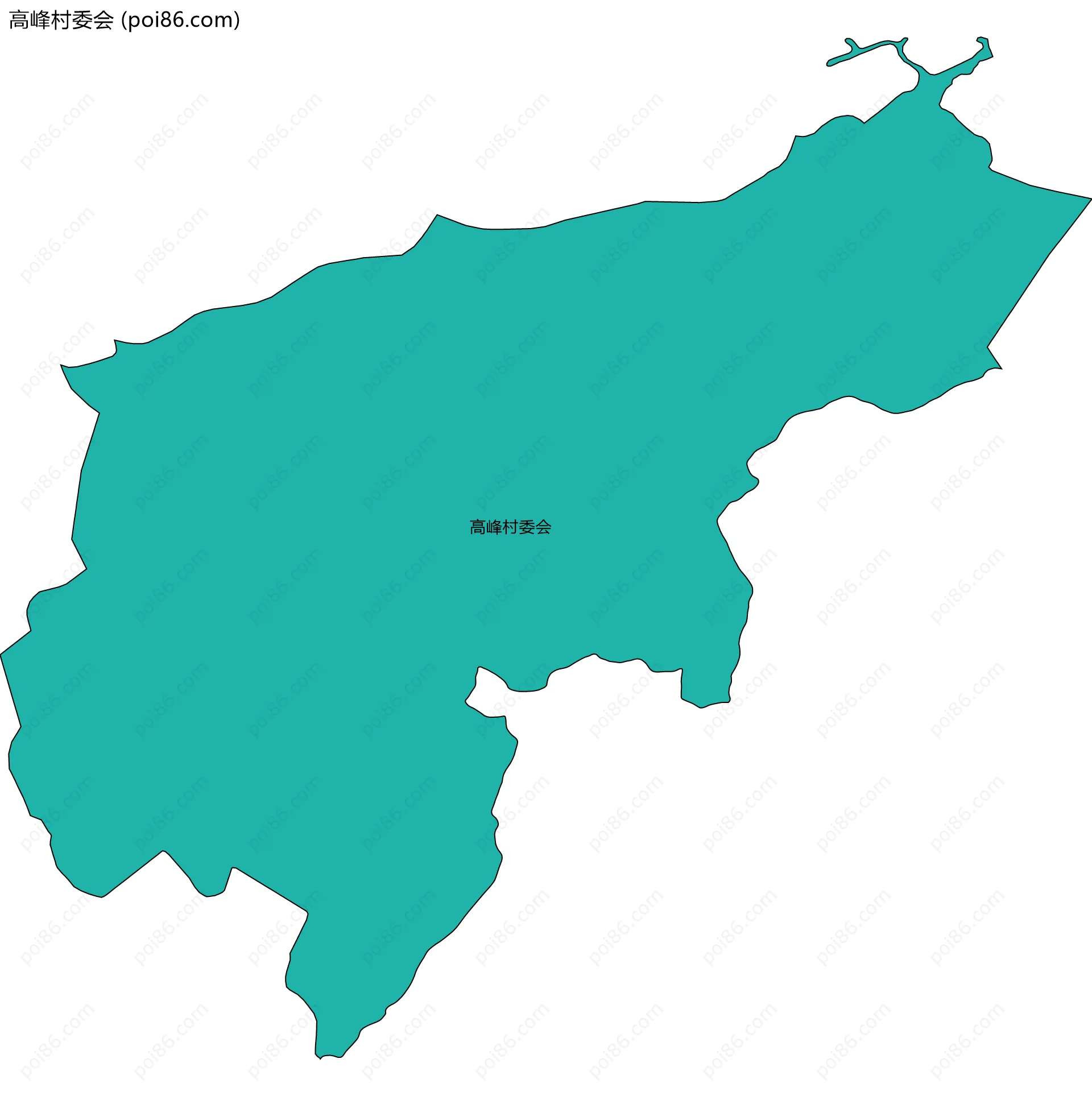 高峰村委会边界地图