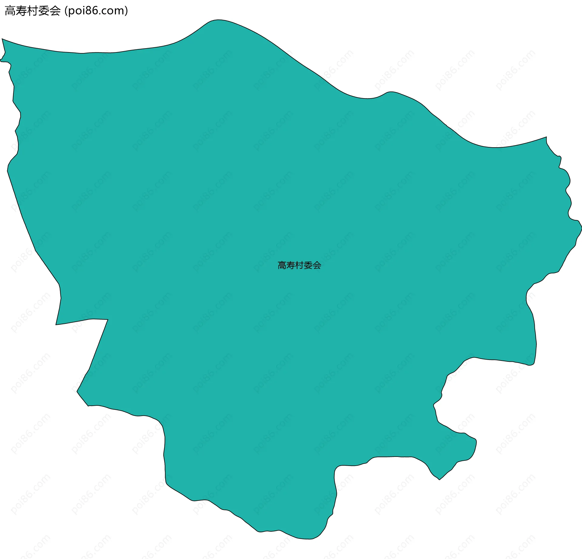 高寿村委会边界地图