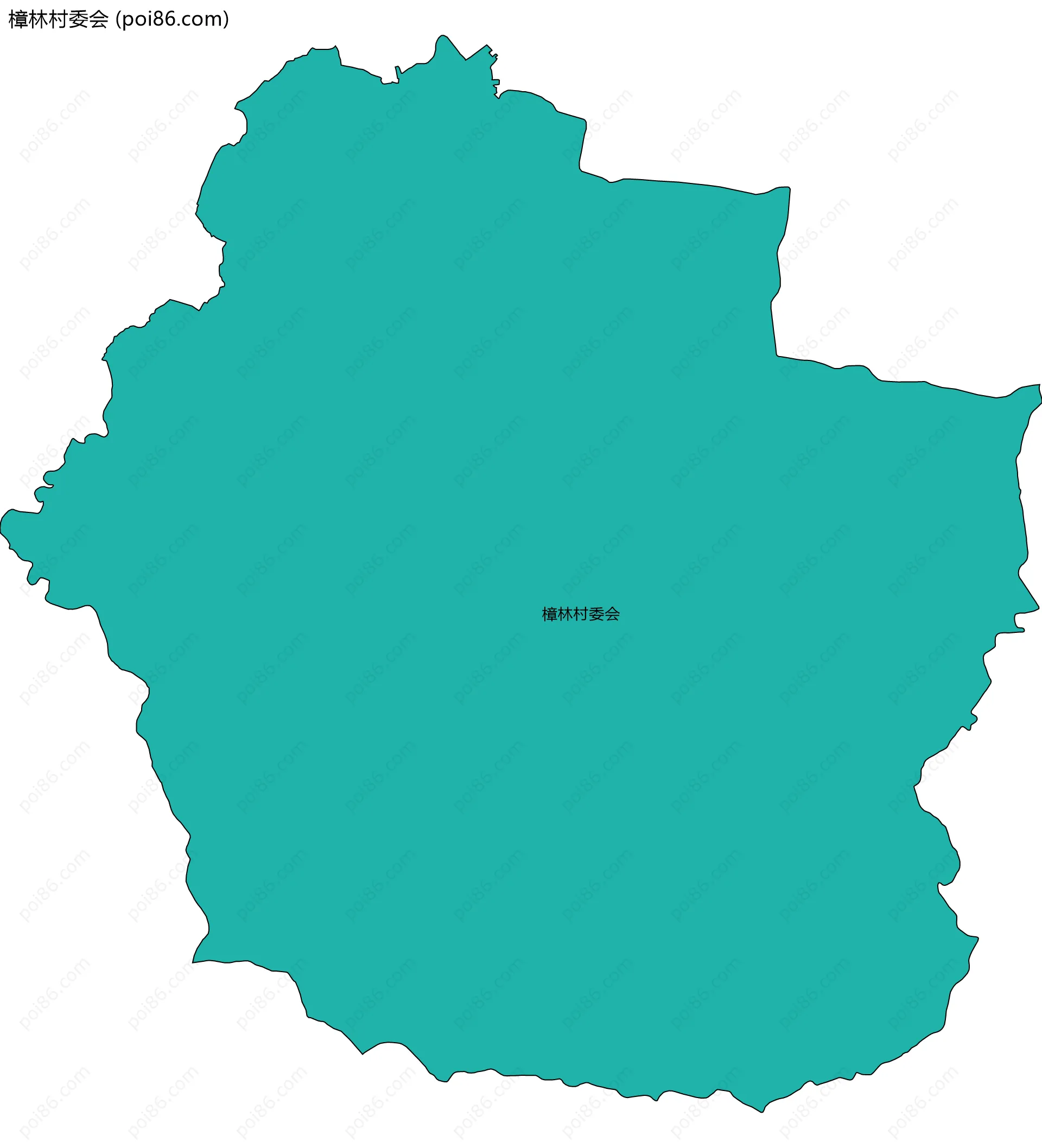 樟林村委会边界地图