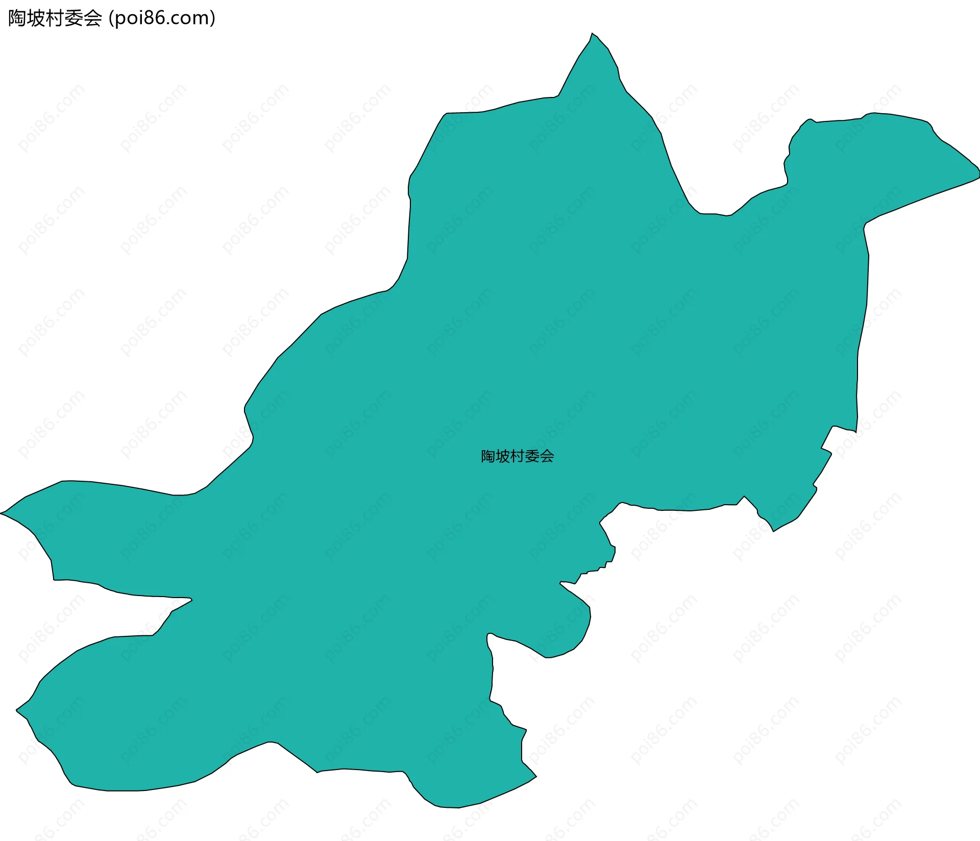 陶坡村委会边界地图