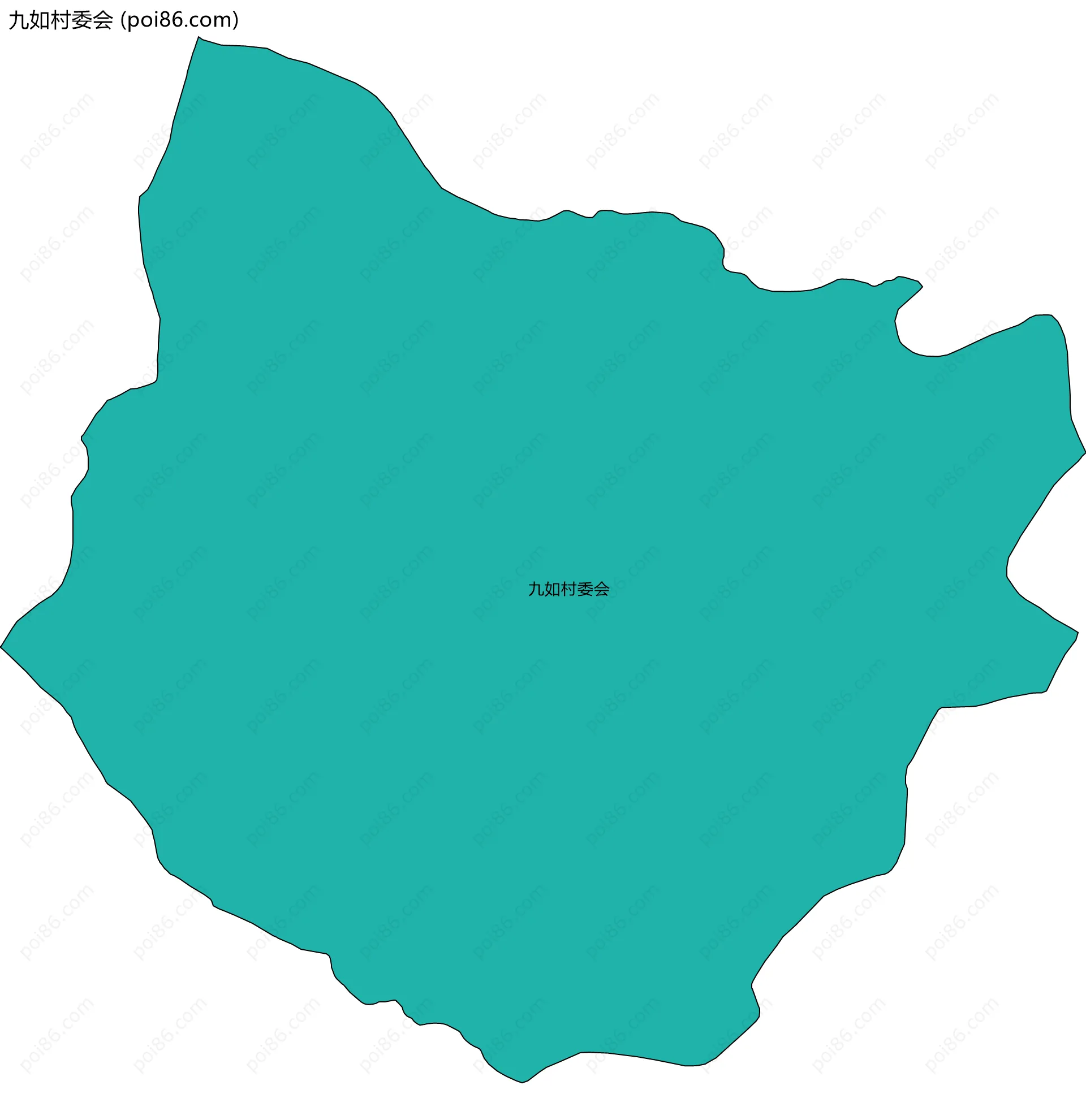 九如村委会边界地图
