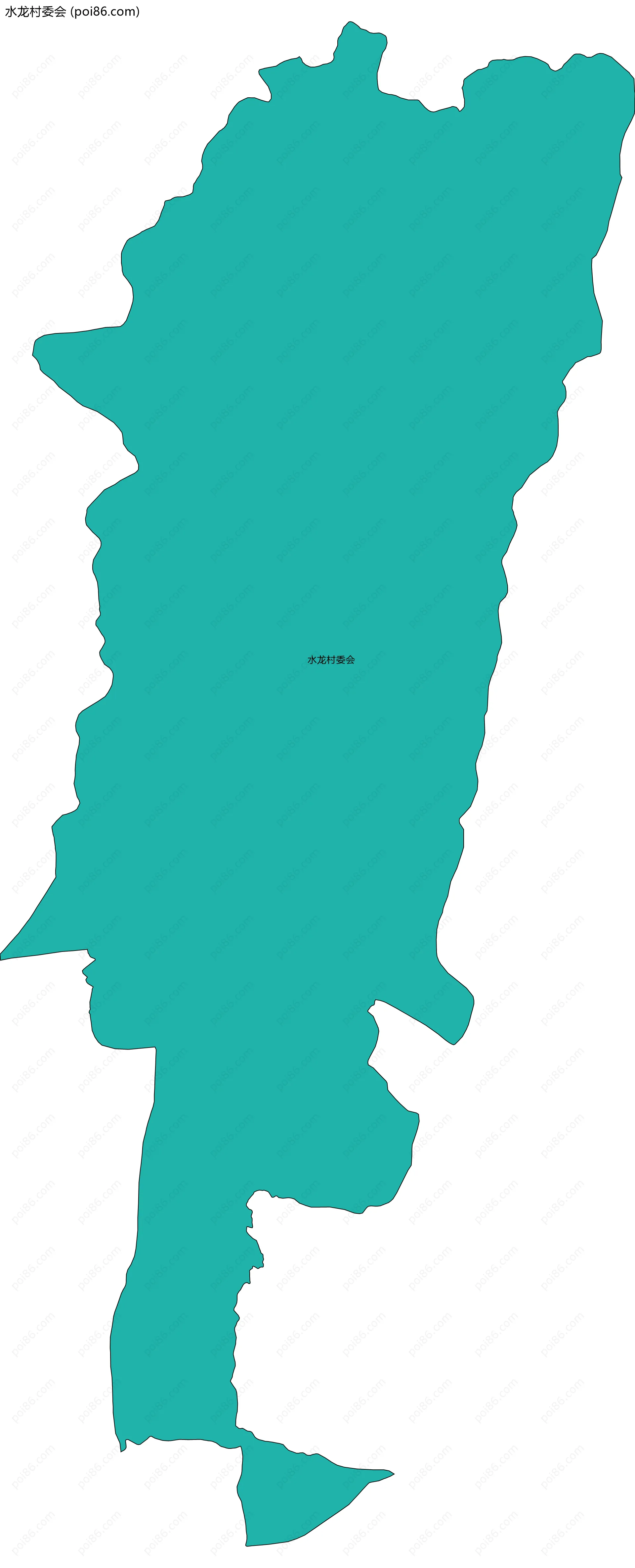 水龙村委会边界地图