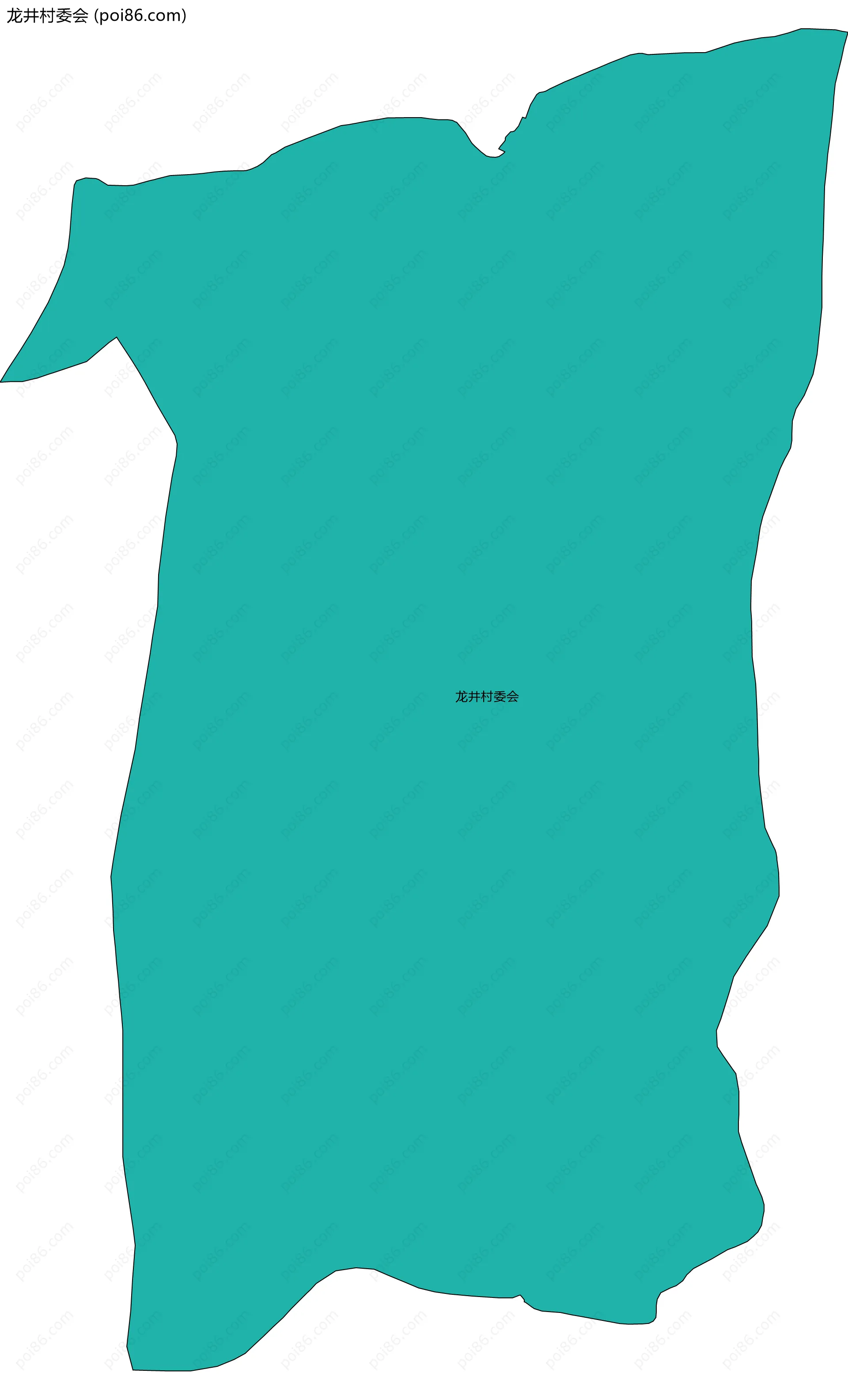 龙井村委会边界地图