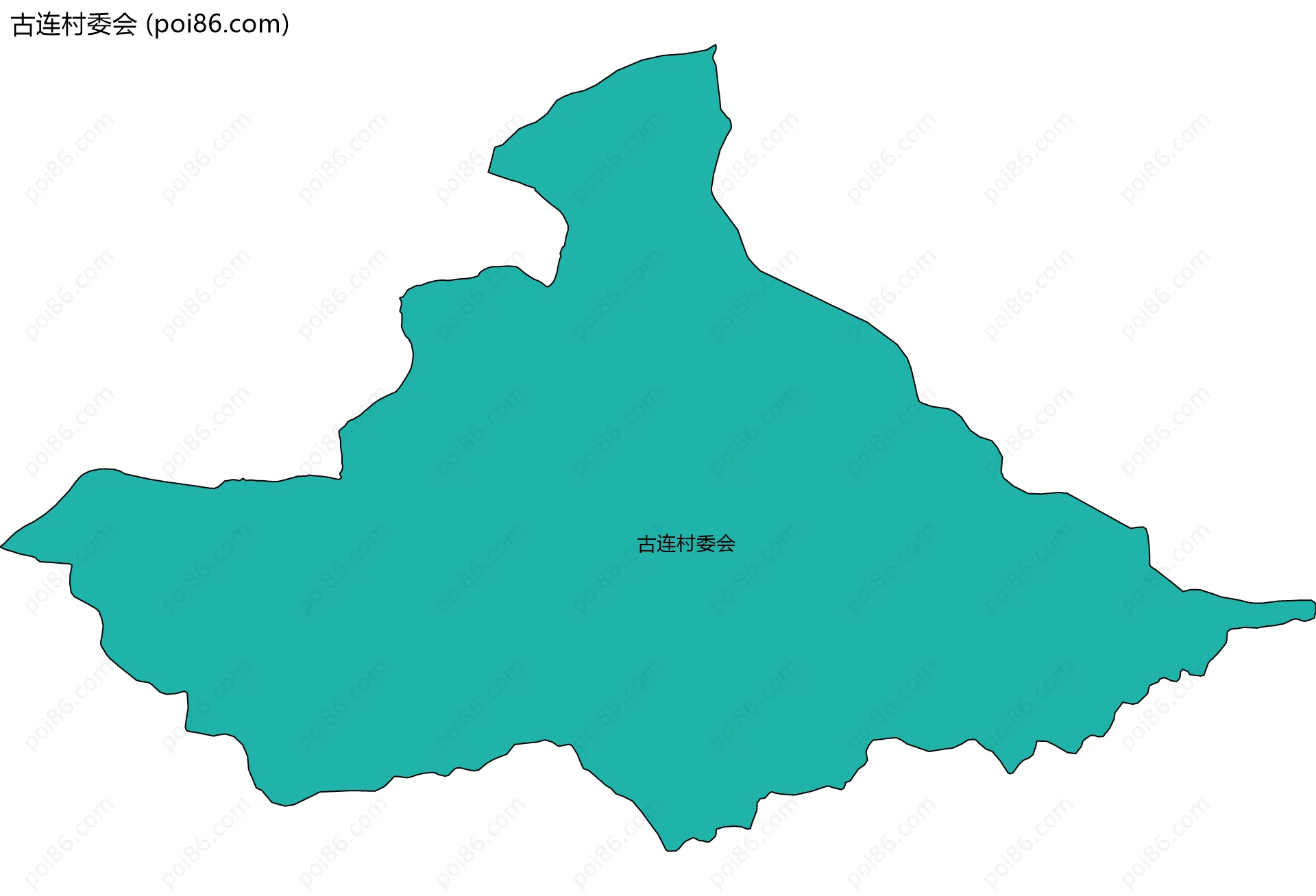 古连村委会边界地图