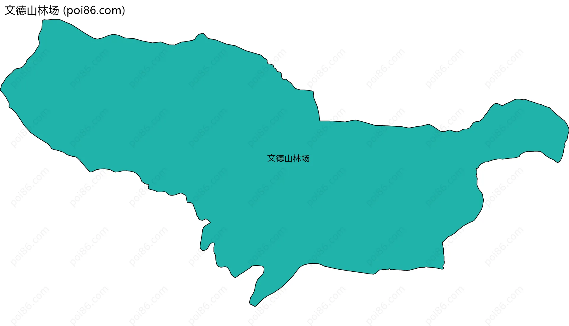 文德山林场边界地图