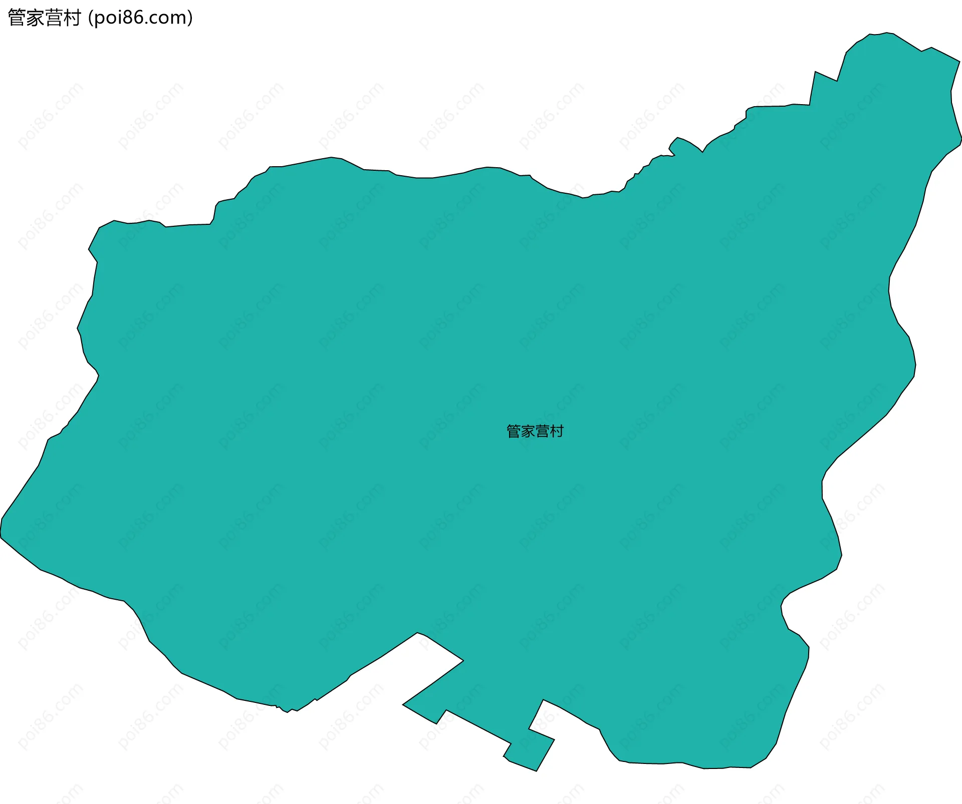 管家营村边界地图