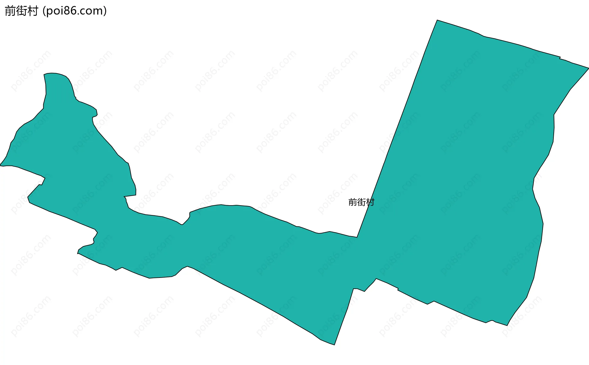 前街村边界地图