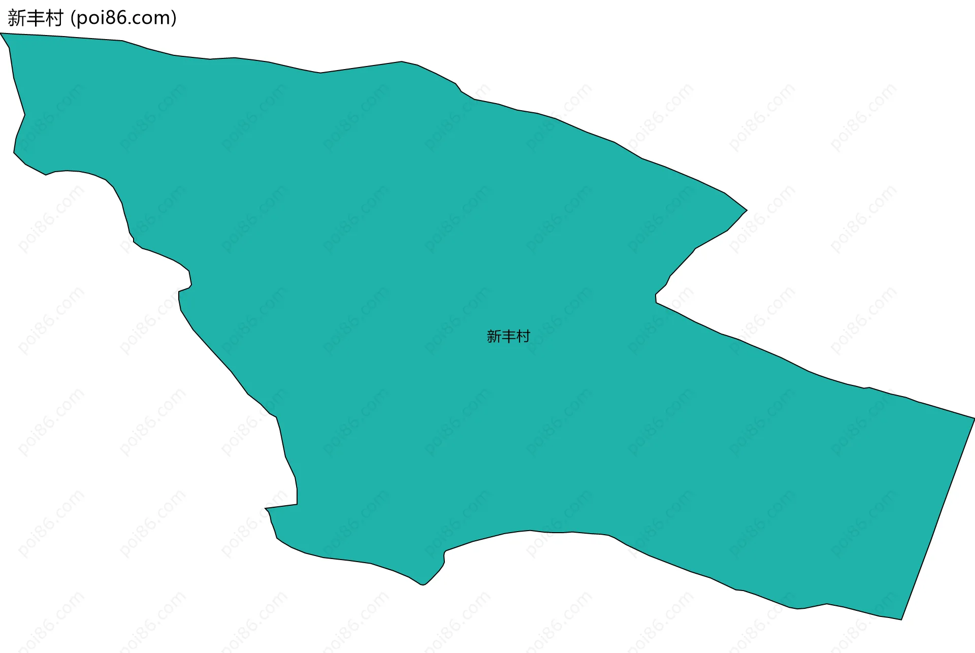 新丰村边界地图