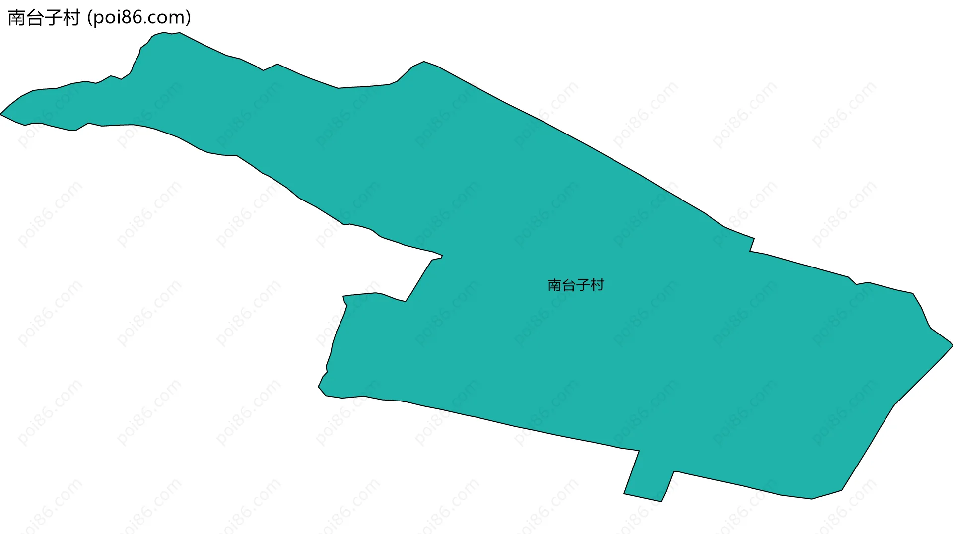 南台子村边界地图