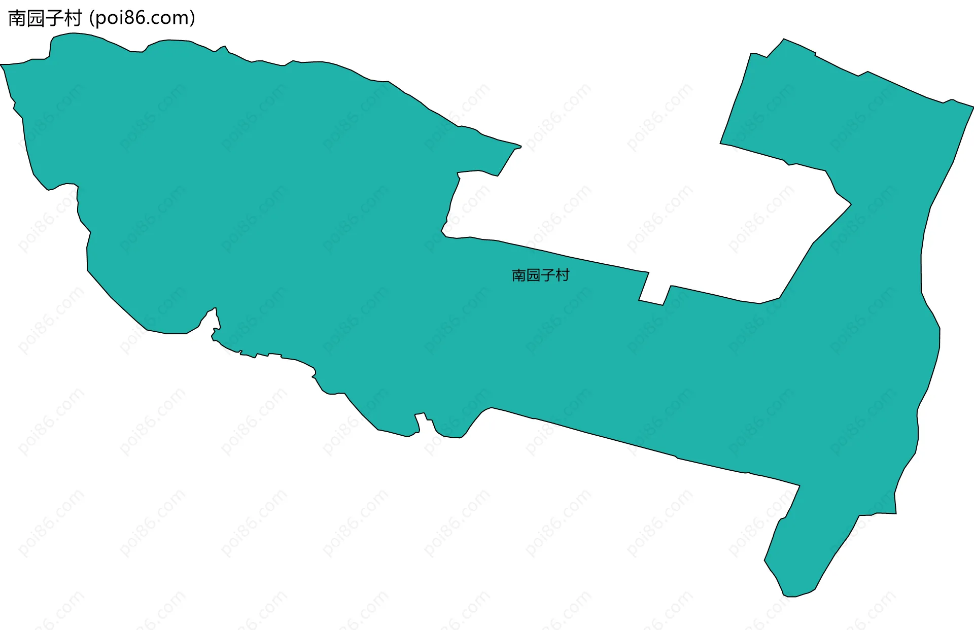 南园子村边界地图