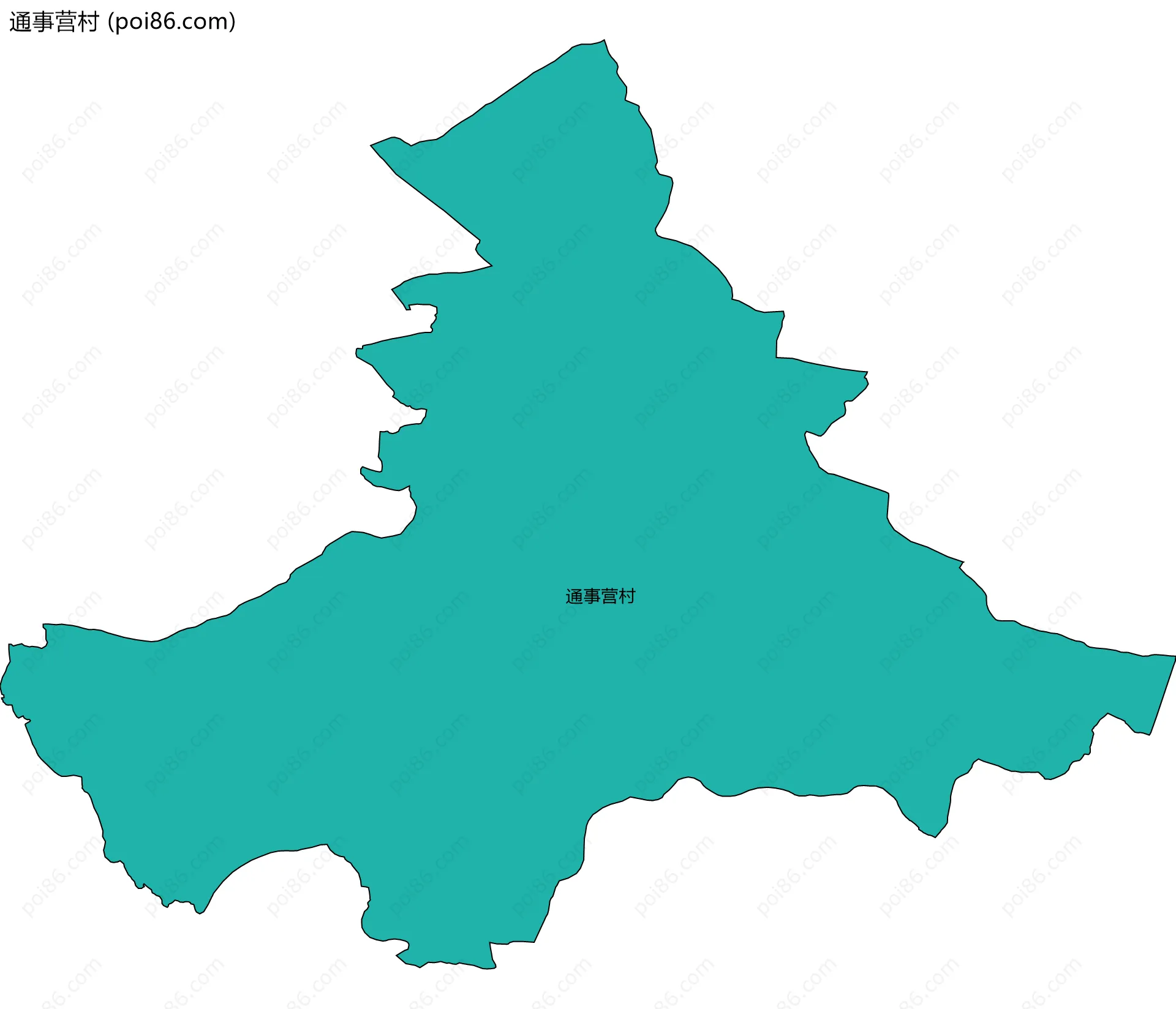 通事营村边界地图