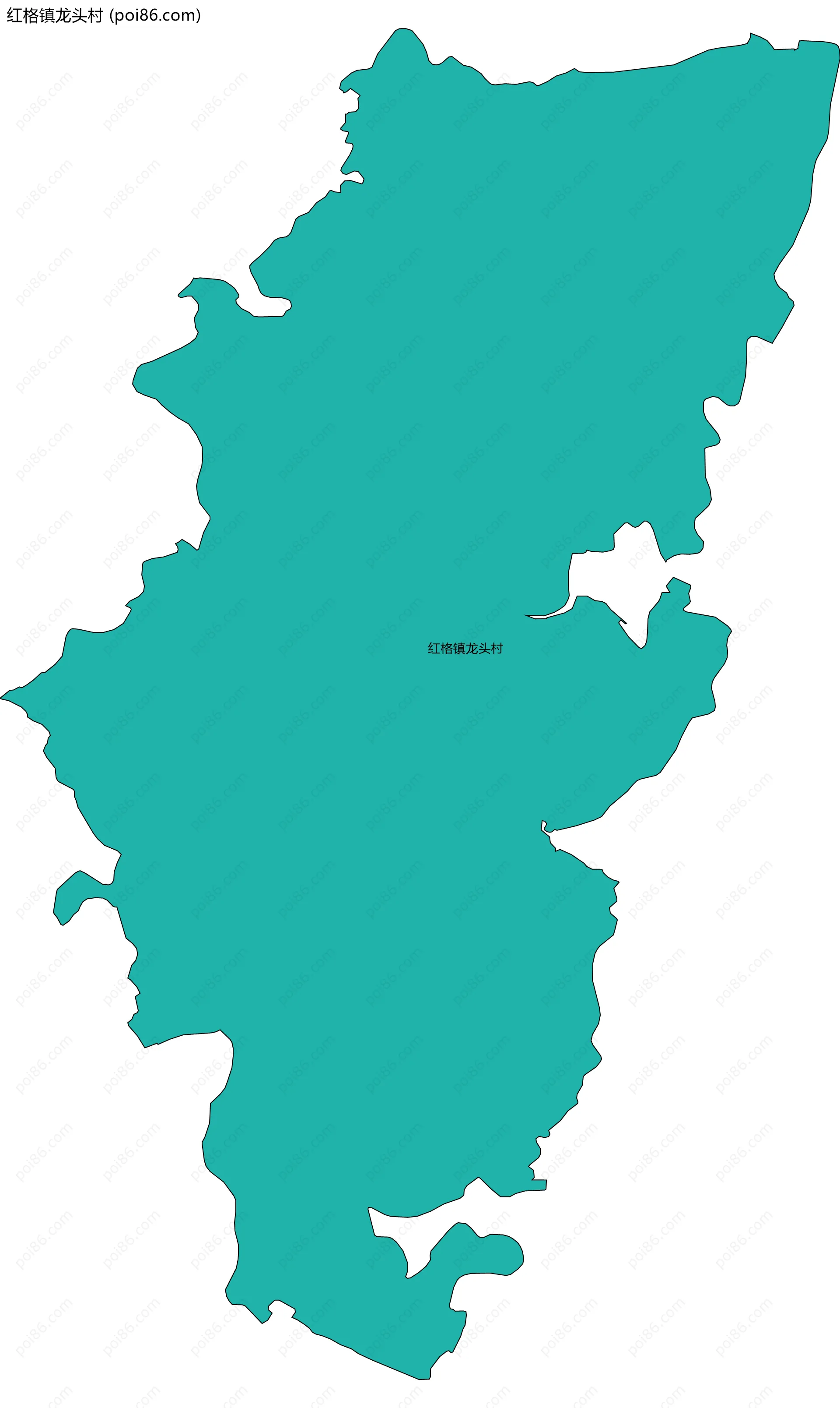 红格镇龙头村边界地图