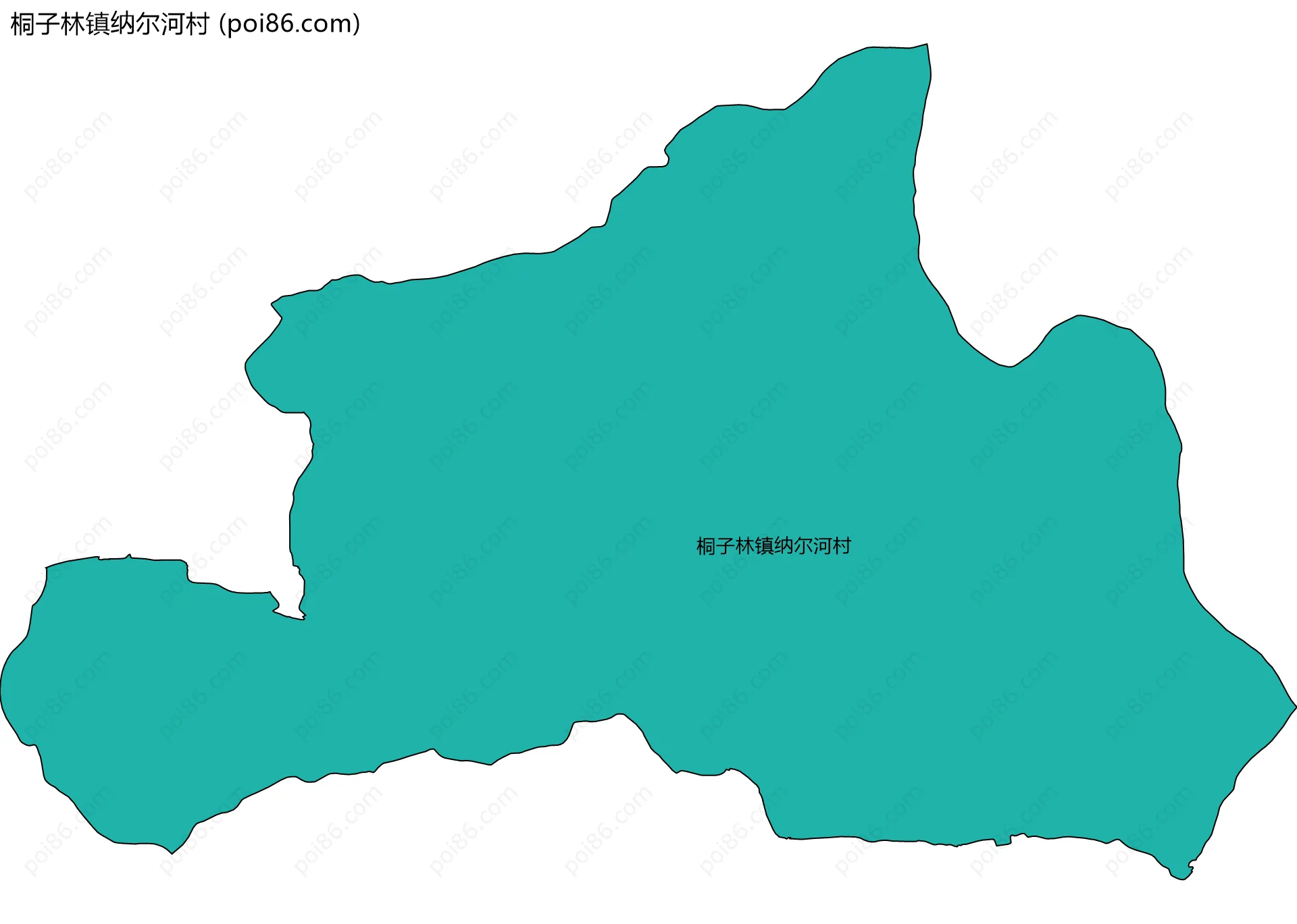 桐子林镇纳尔河村边界地图
