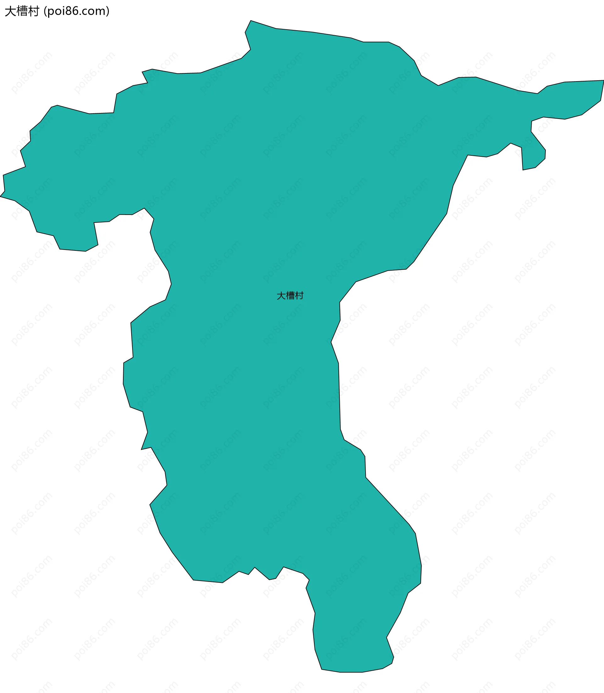 大槽村边界地图