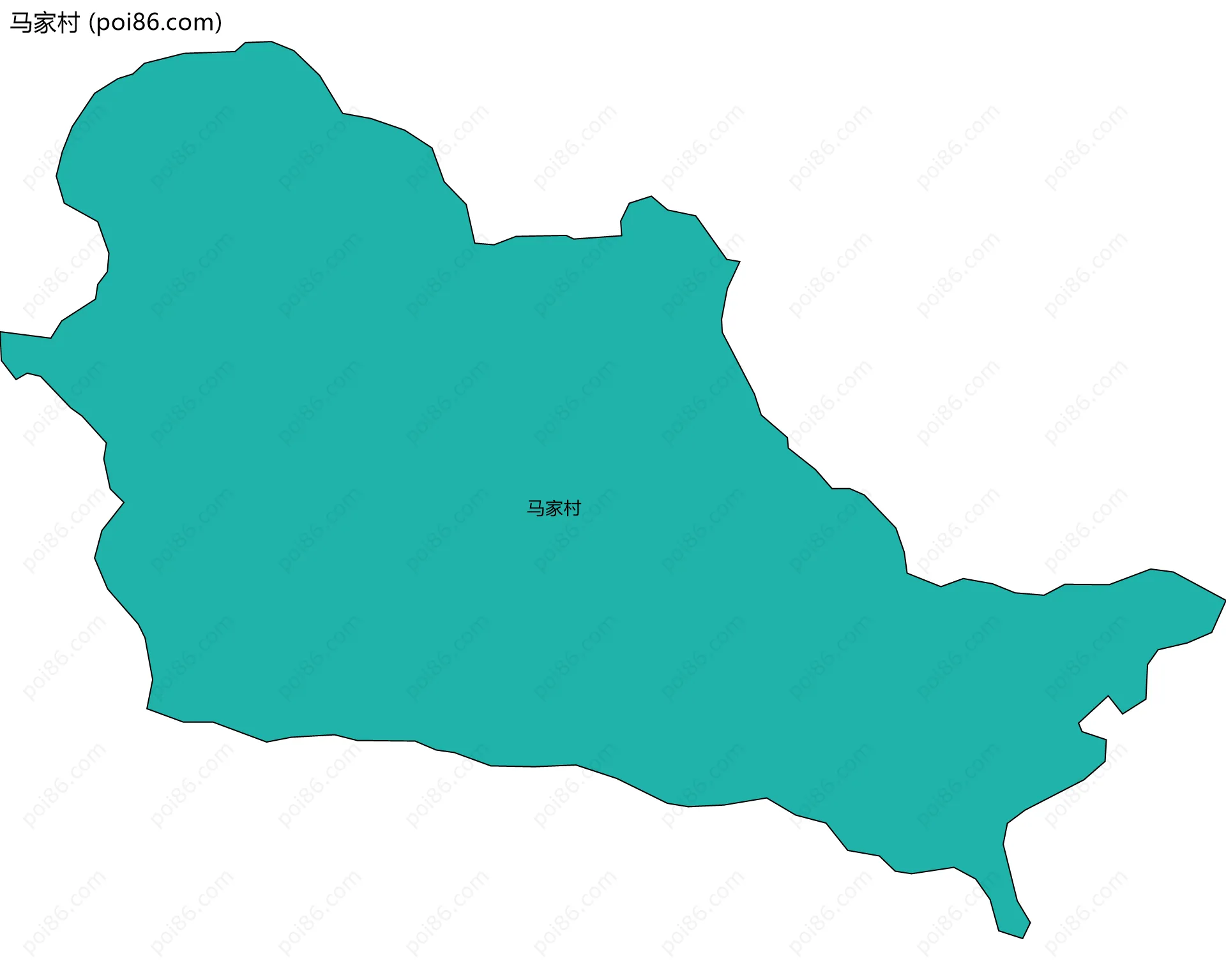 马家村边界地图