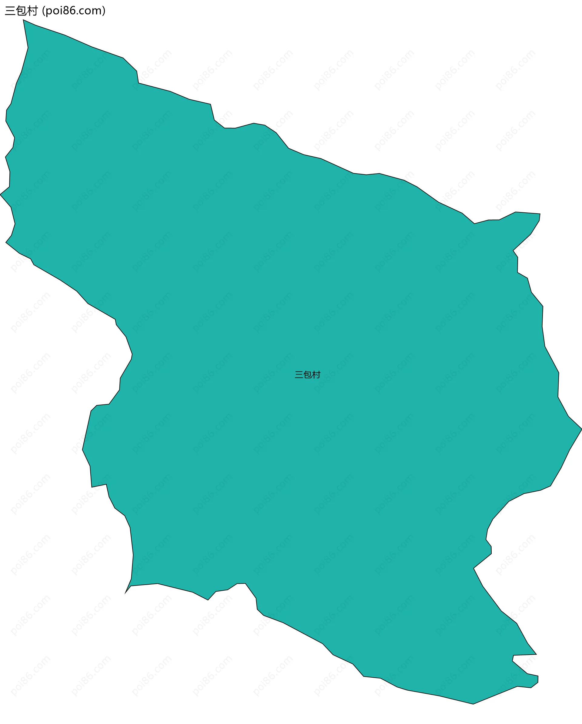 三包村边界地图