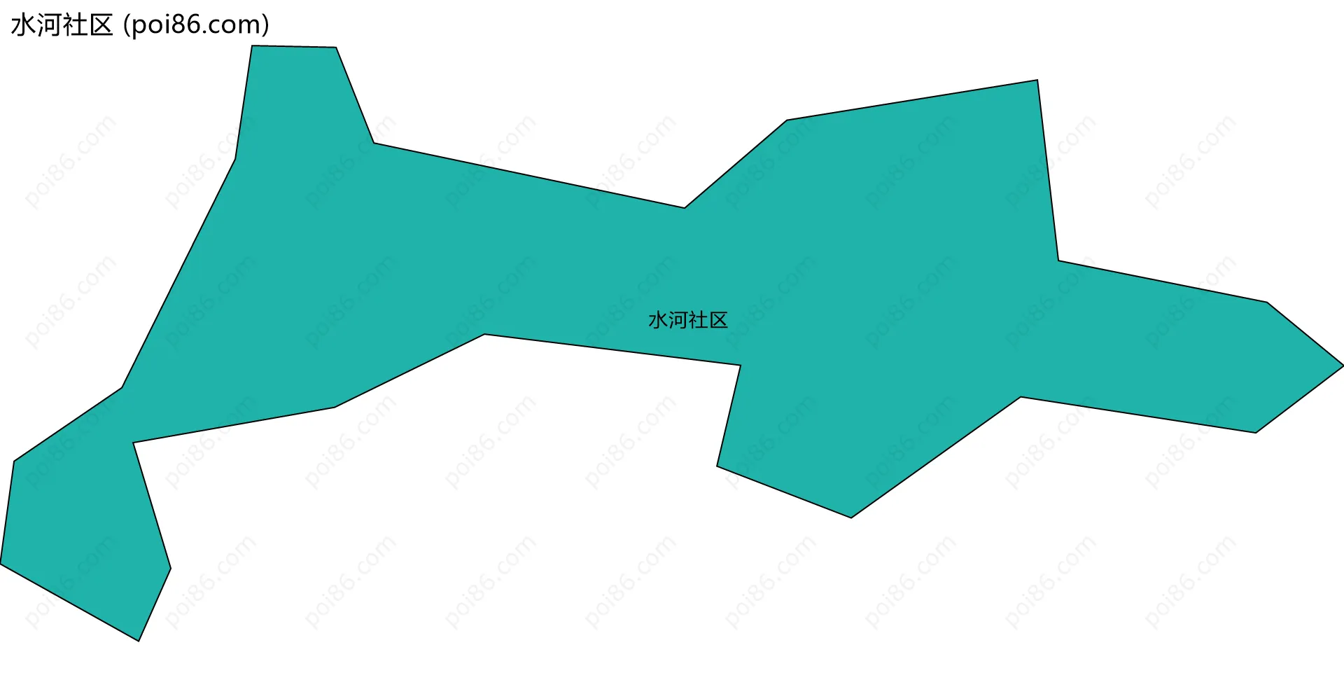 水河社区边界地图