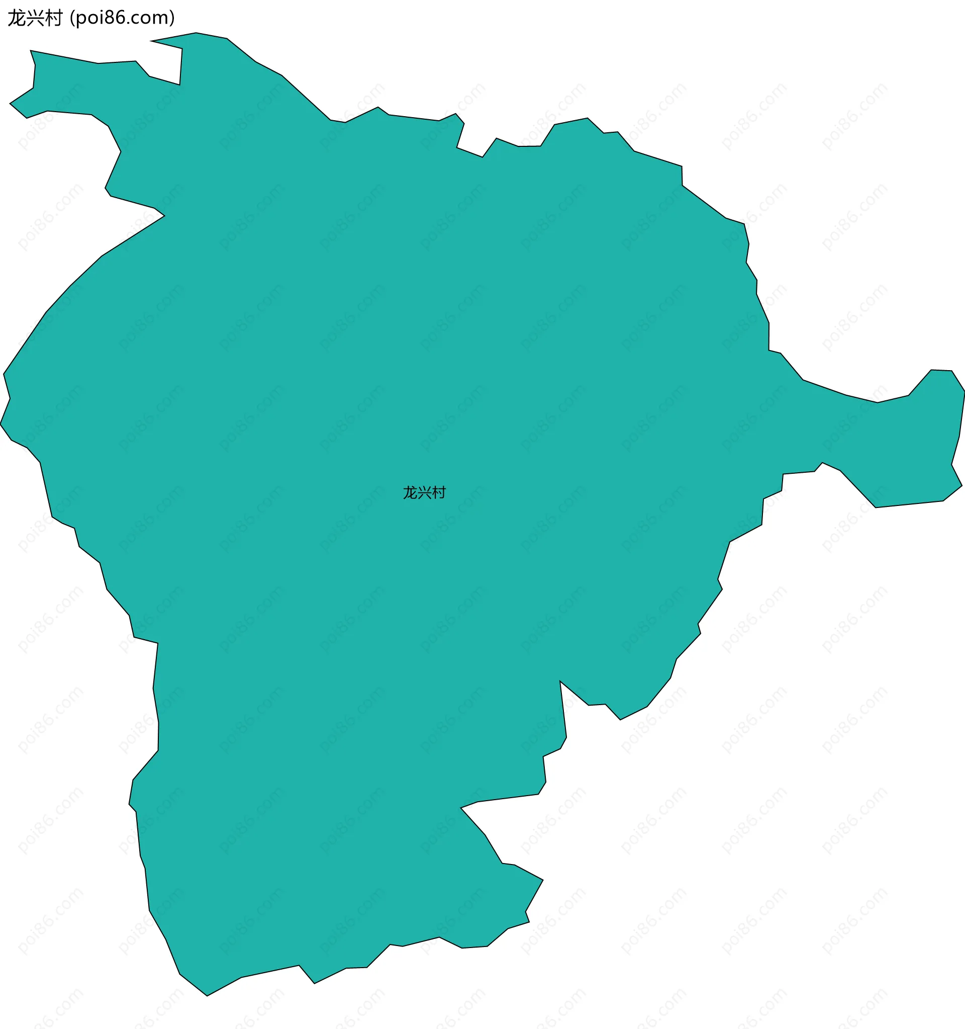 龙兴村边界地图