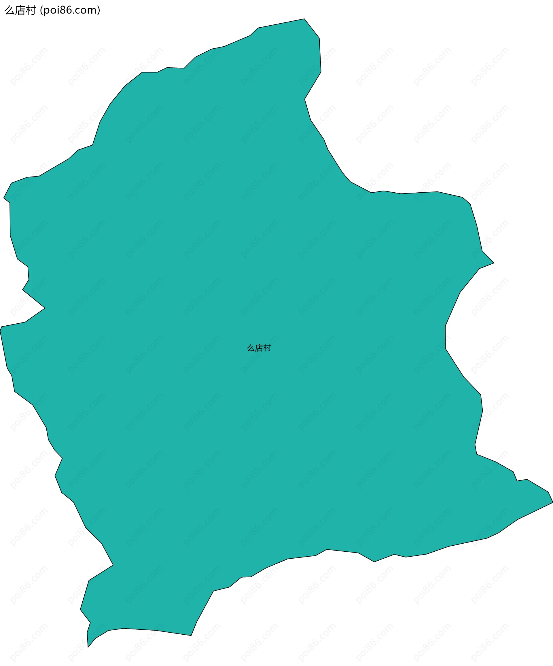 么店村边界地图