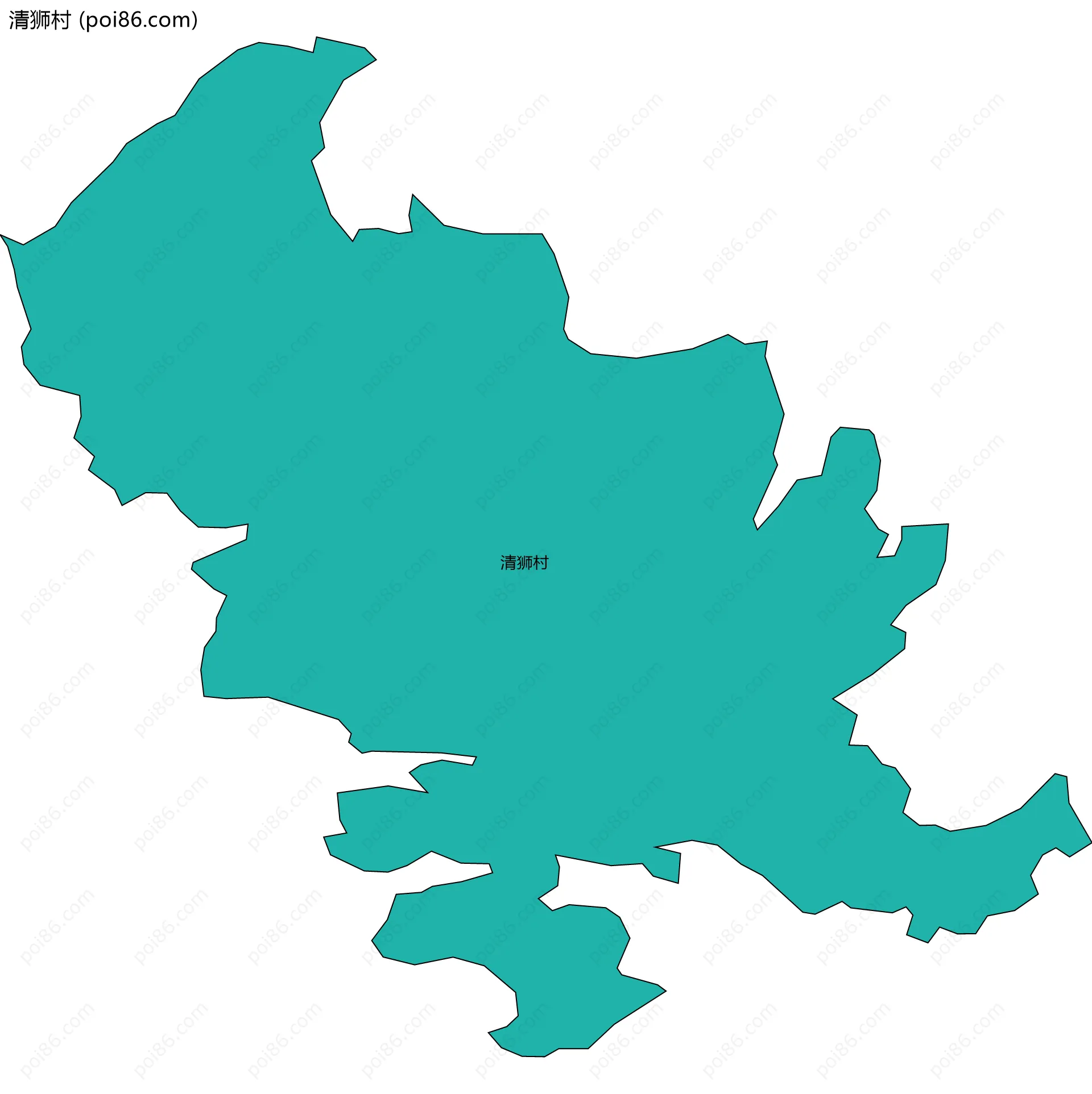 清狮村边界地图