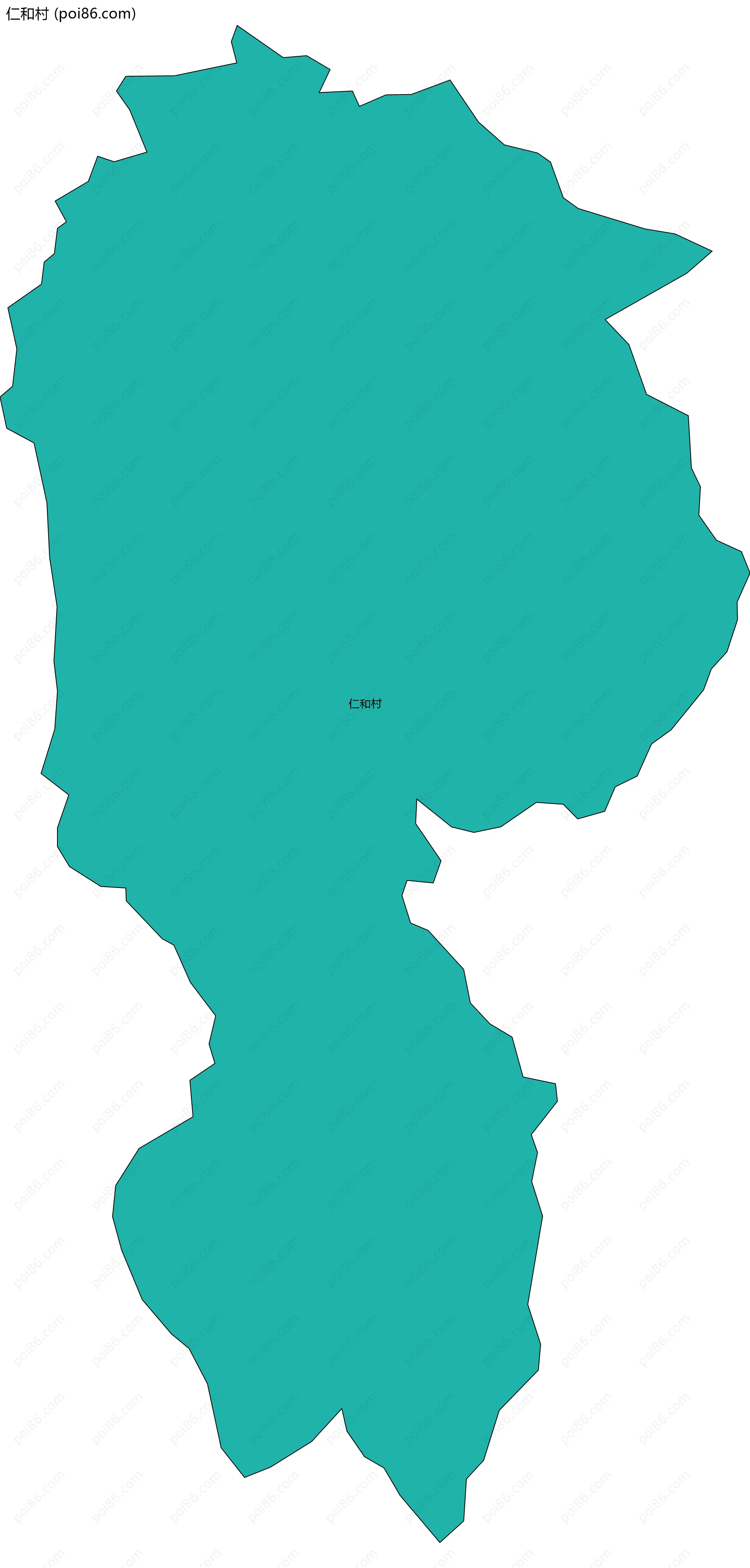 仁和村边界地图