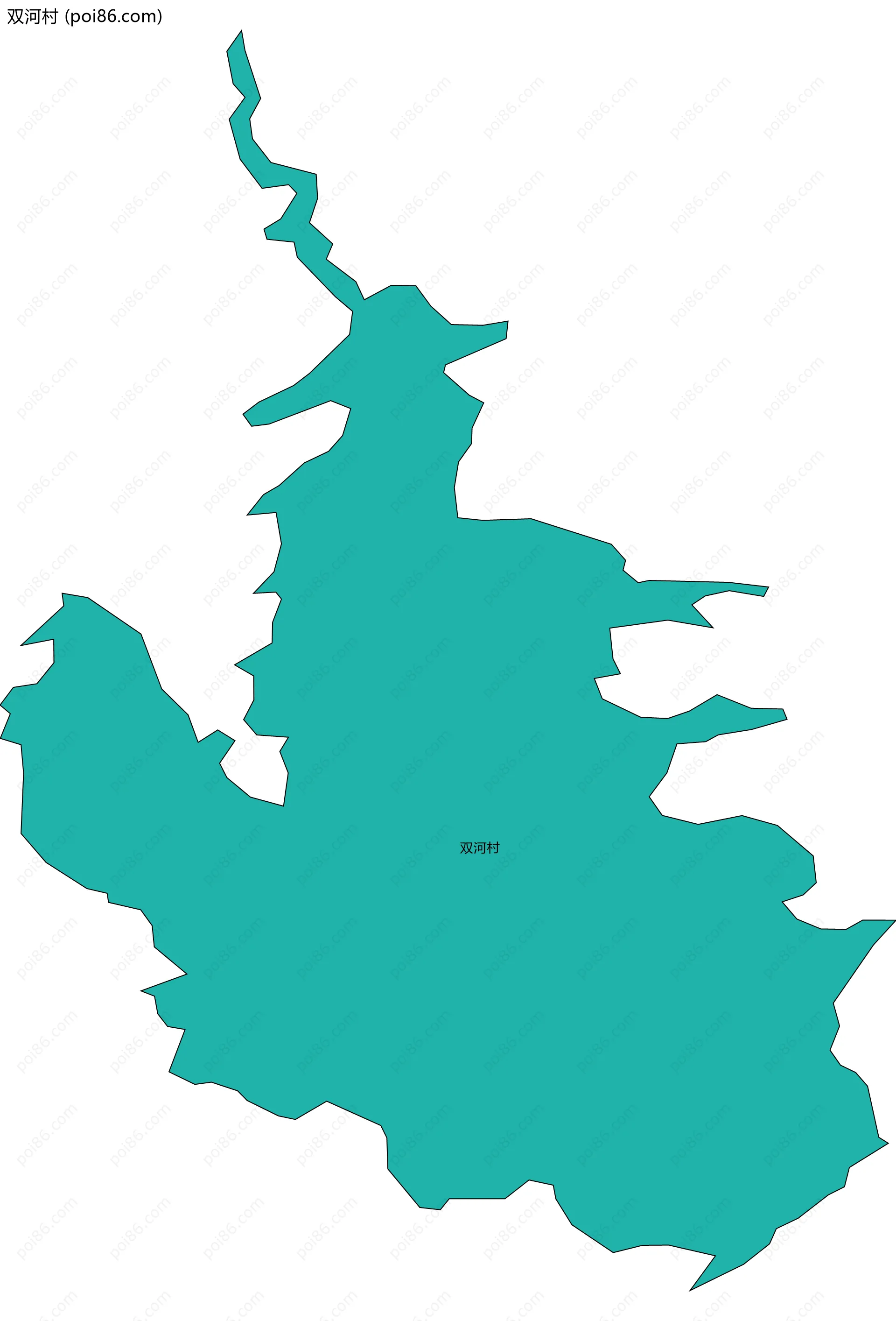 双河村边界地图