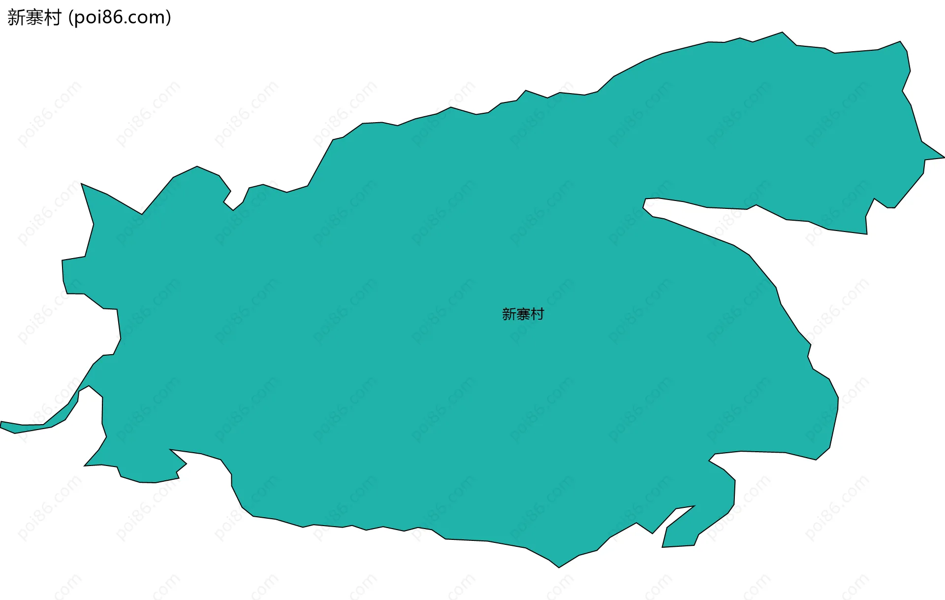 新寨村边界地图